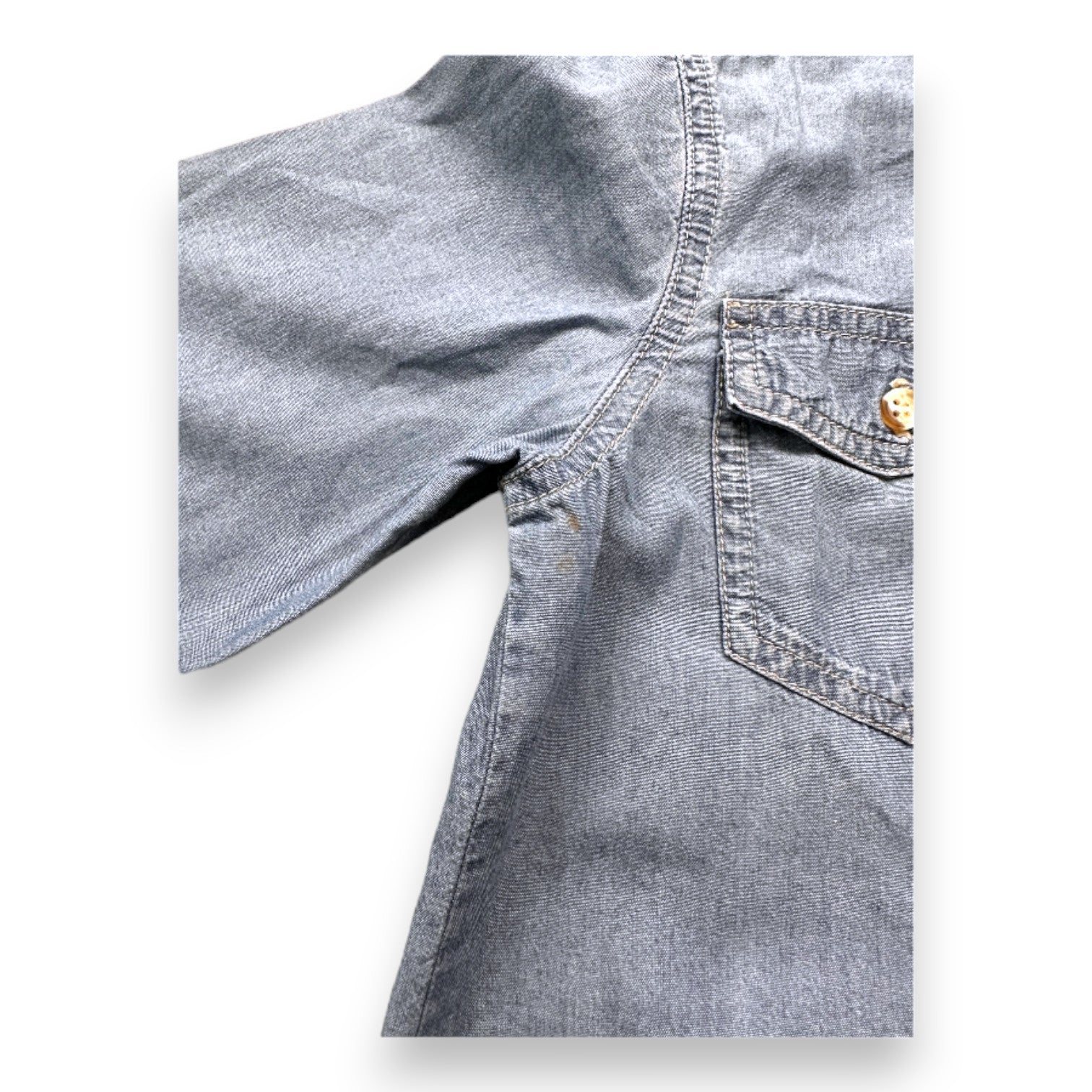 BONPOINT - Chemise en jean bleue à manches longues - 6 ans