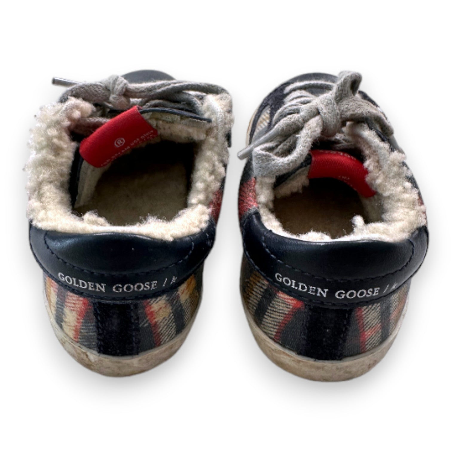 GOLDEN GOOSE - Baskets rouge et bleu à carreaux - 24