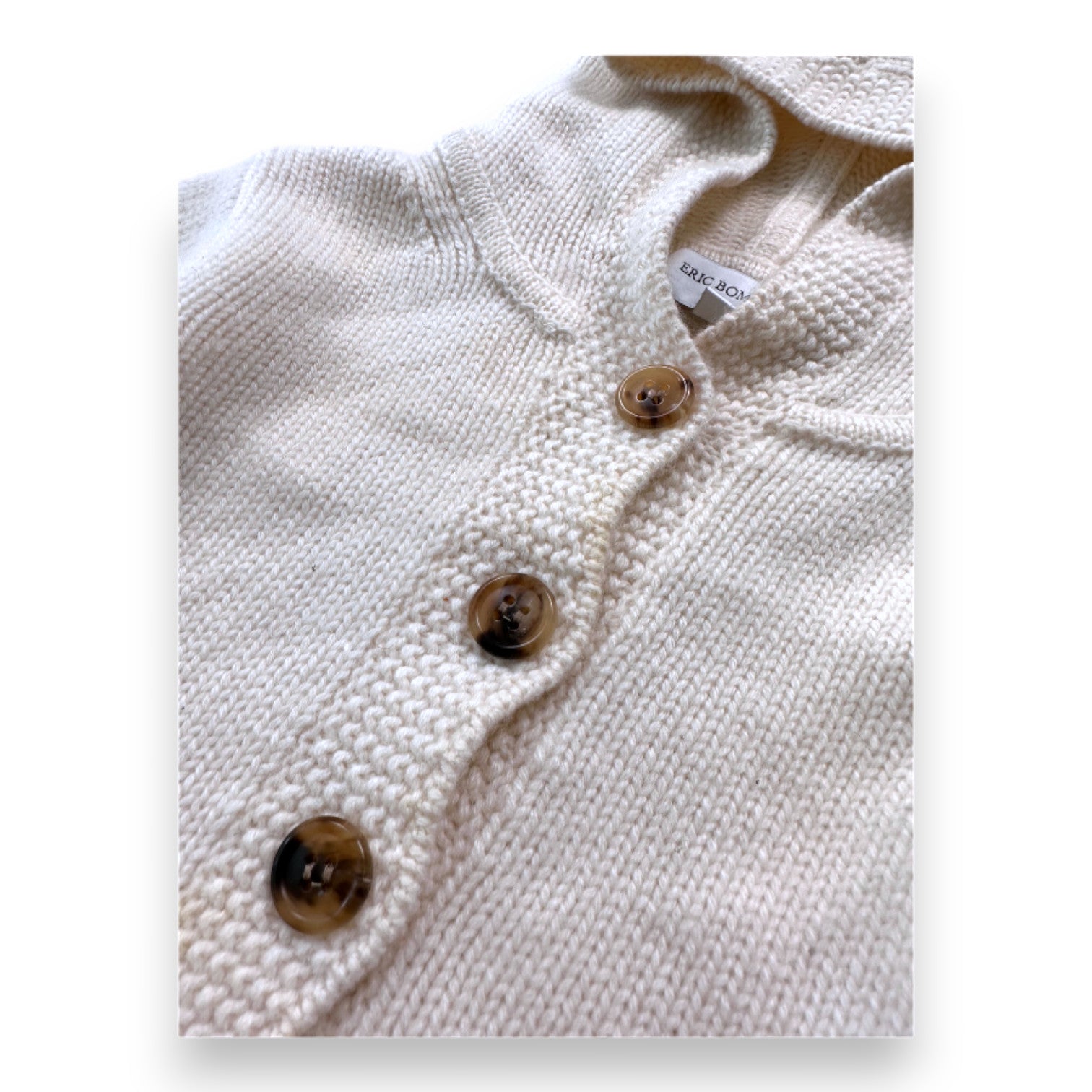 ERIC BOMPARD - Cardigan en cachemire blanc - 6 mois