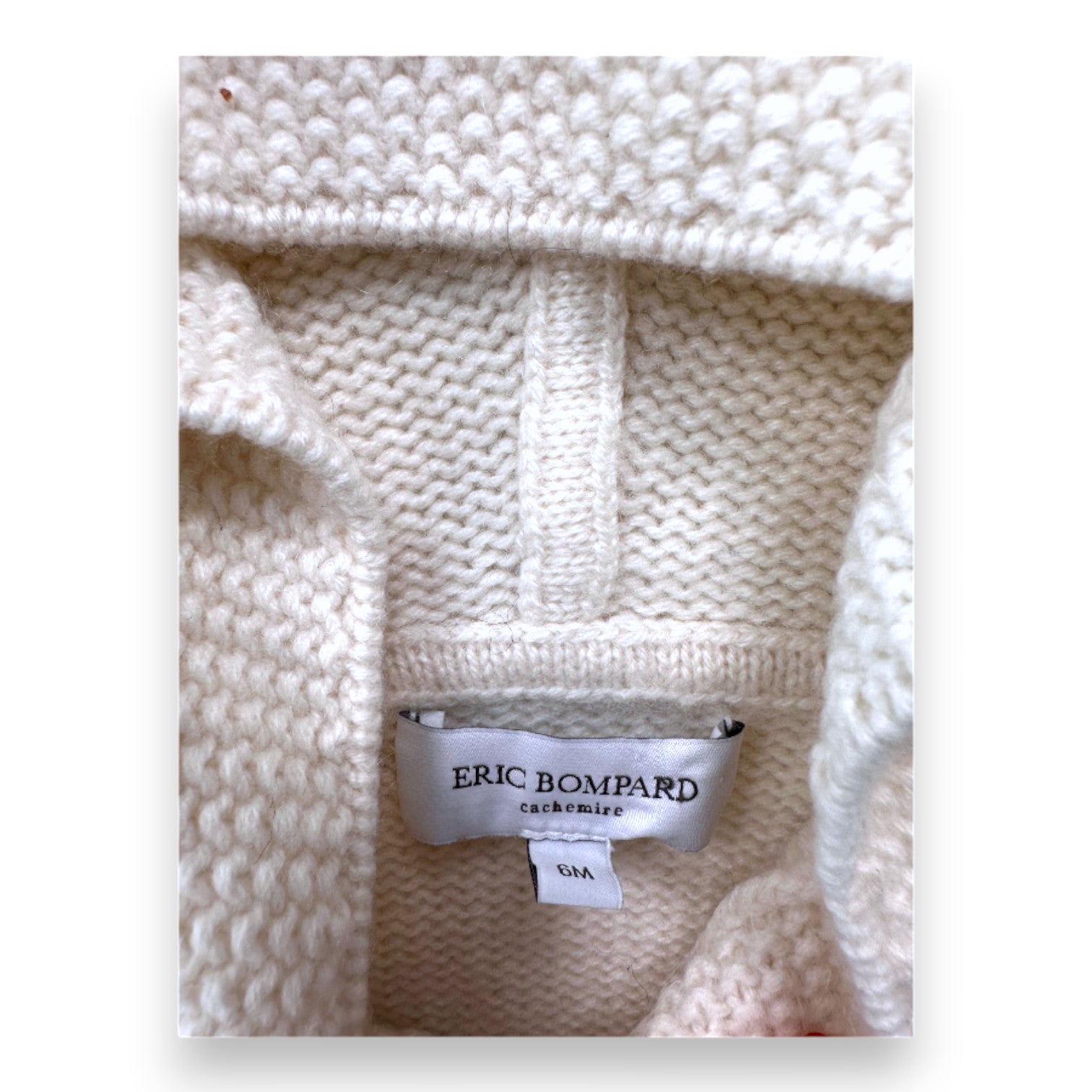 ERIC BOMPARD - Cardigan en cachemire blanc - 6 mois