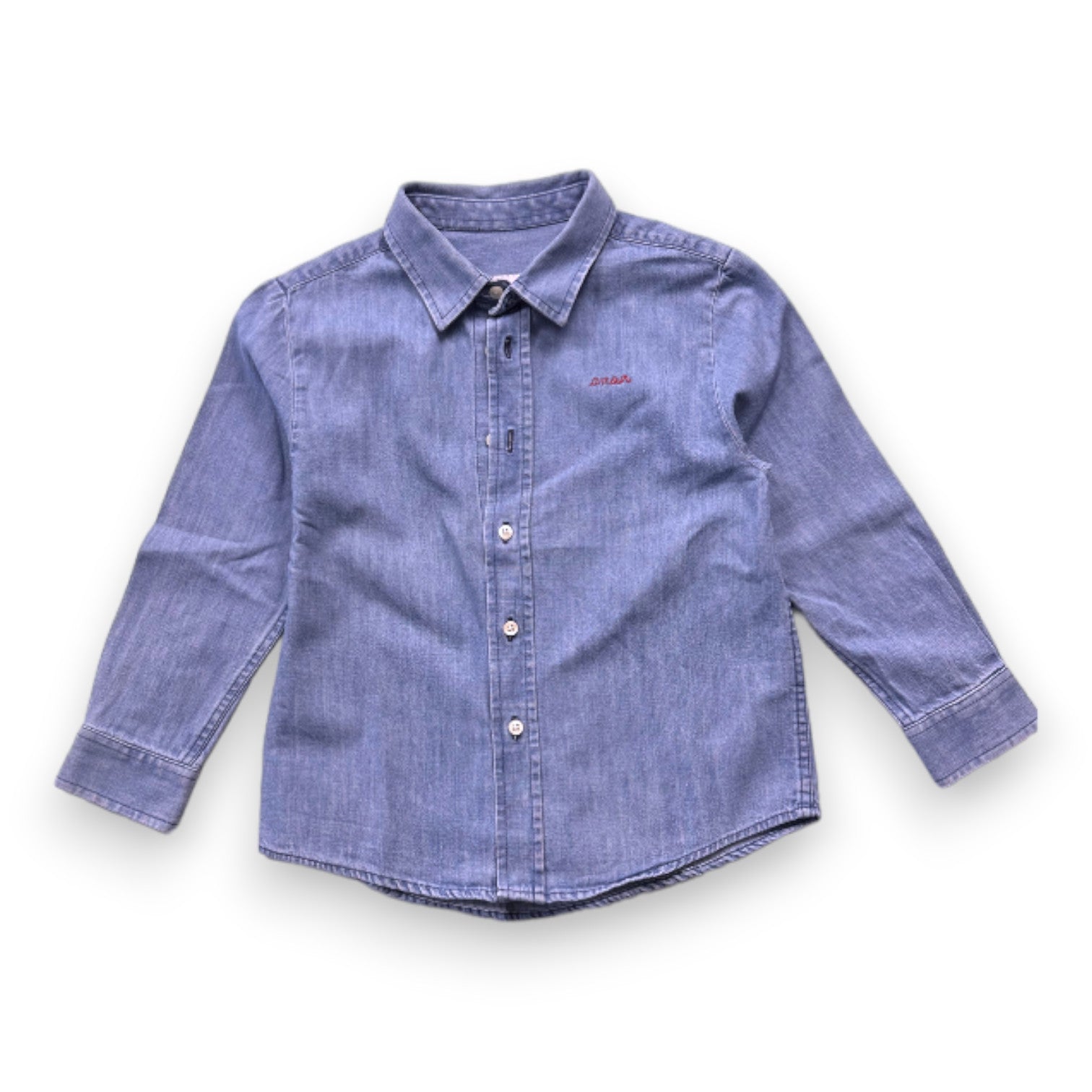 MAISON LABICHE - Chemise en jean bleue - 4 ans