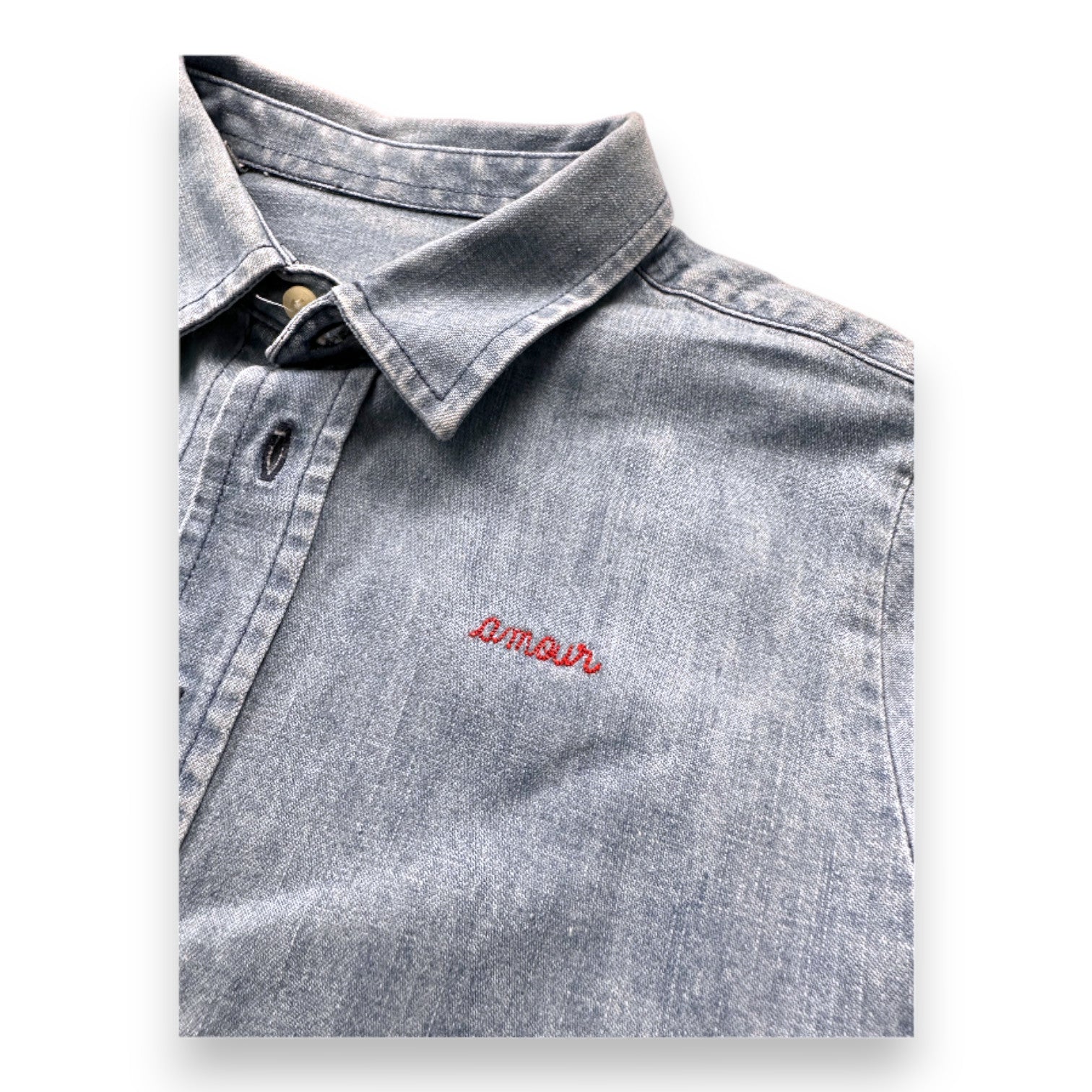 MAISON LABICHE - Chemise en jean bleue - 4 ans