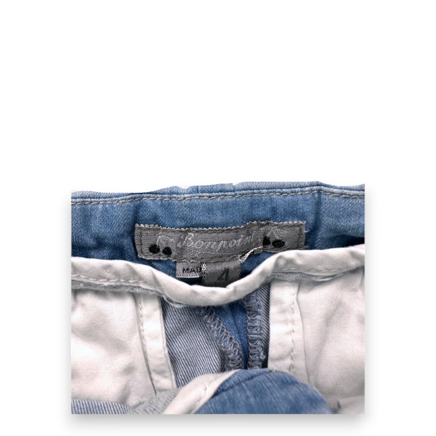 BONPOINT - Short en jean bleu - 4 ans