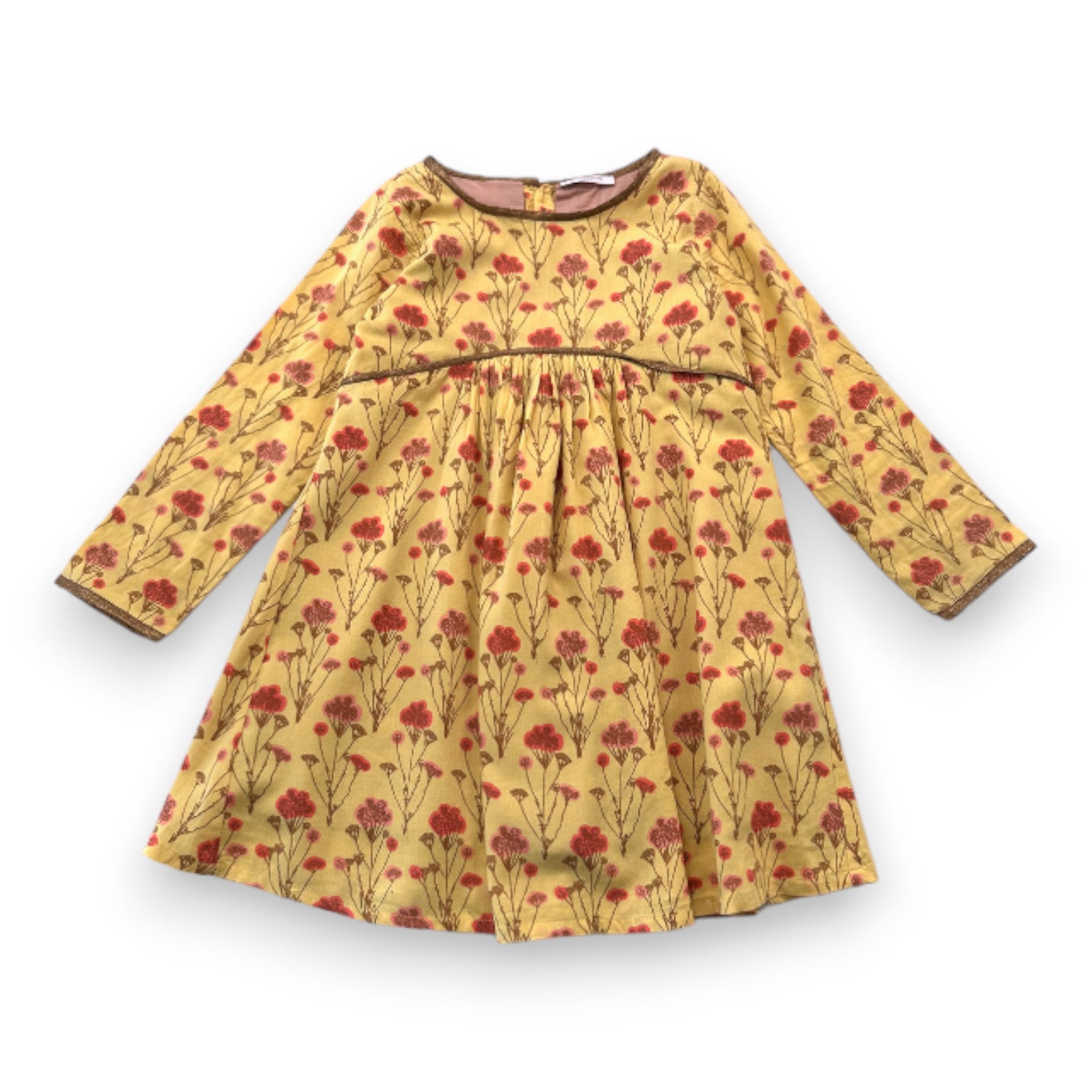 CARAMEL BABY & CHILD - Robe jaune à fleurs - 10 ans