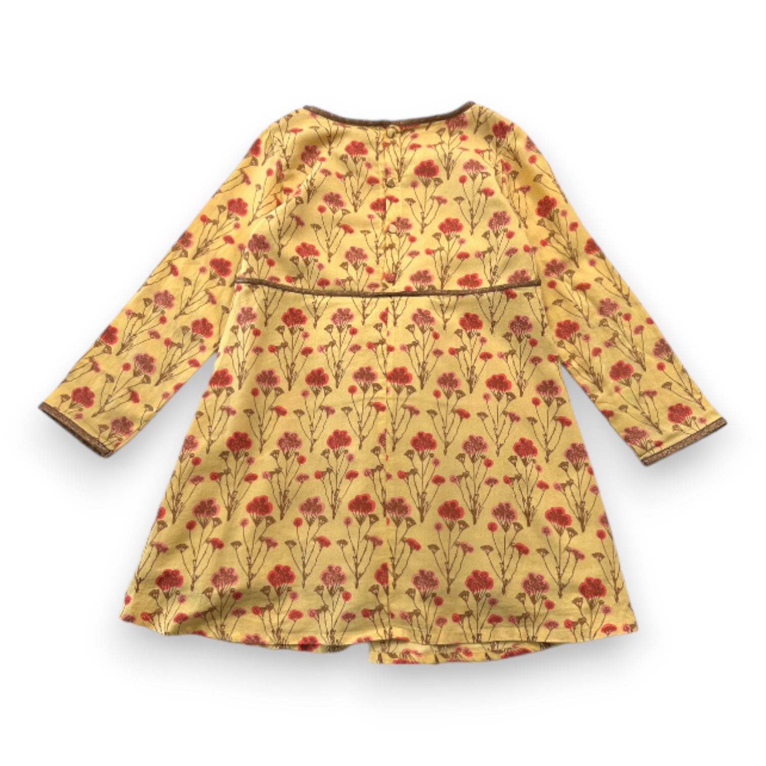 CARAMEL BABY & CHILD - Robe jaune à fleurs - 10 ans