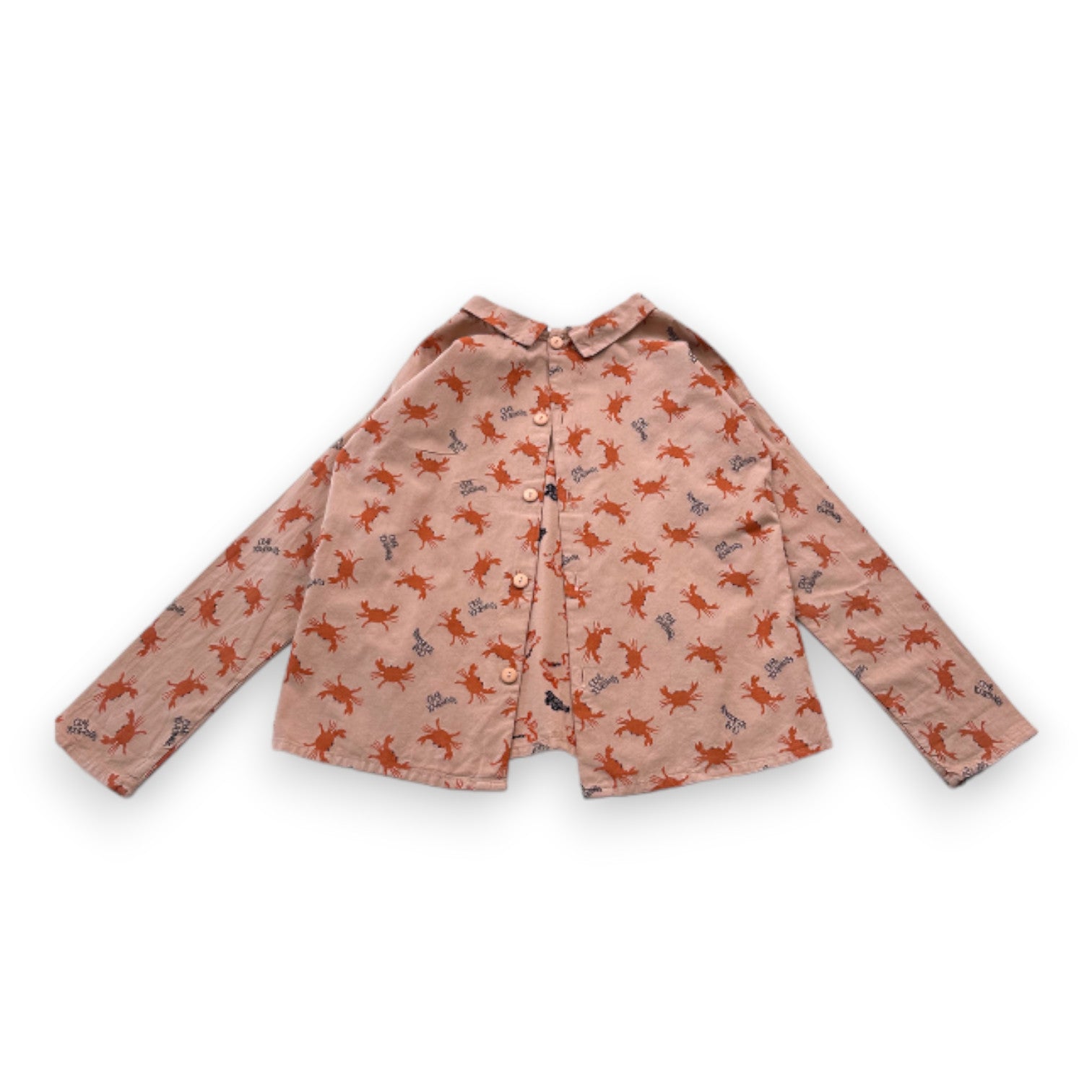 BOBO CHOSES - Blouse rose imprimée crabes - 10 ans