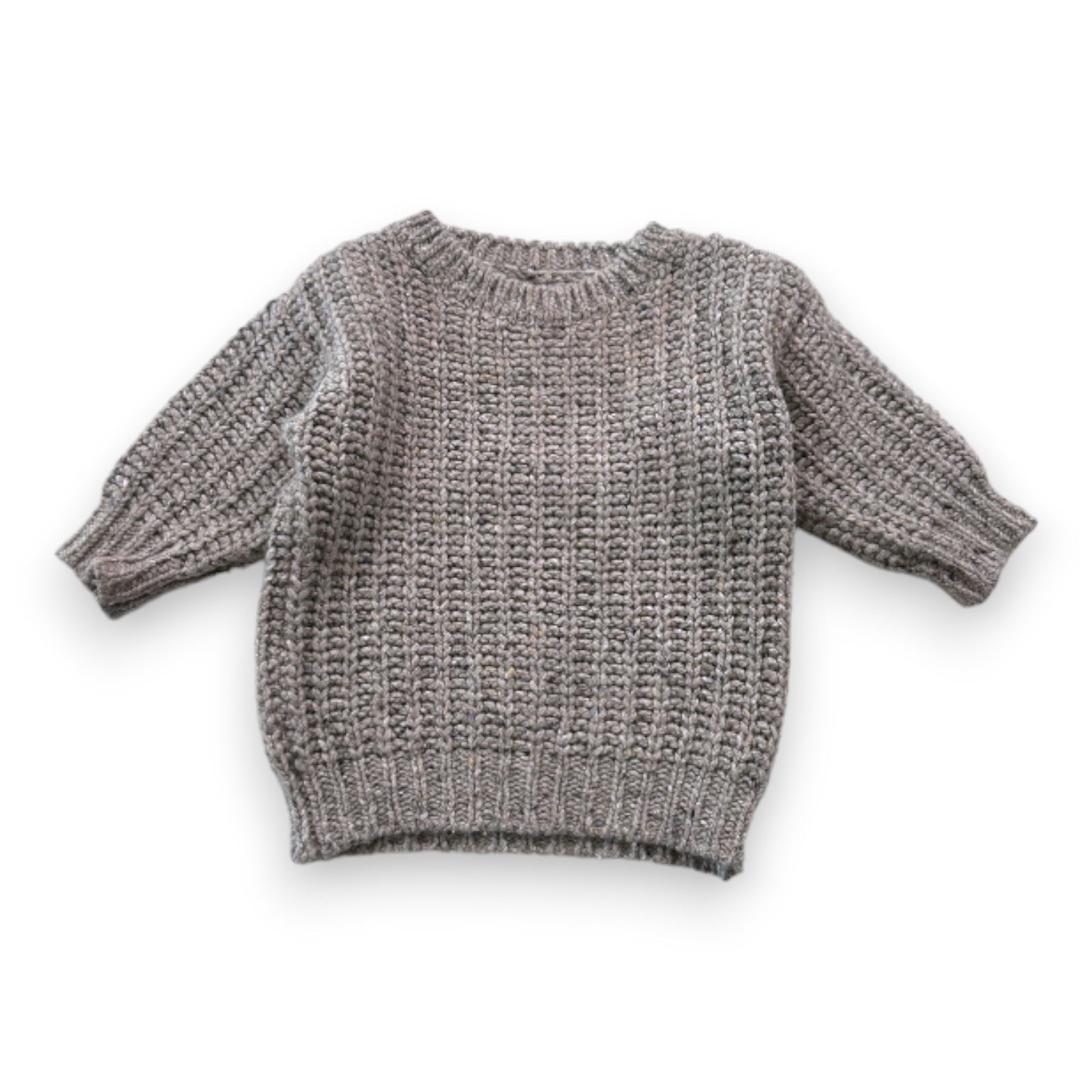 PLAY UP - Pull en laine gris - 12 mois