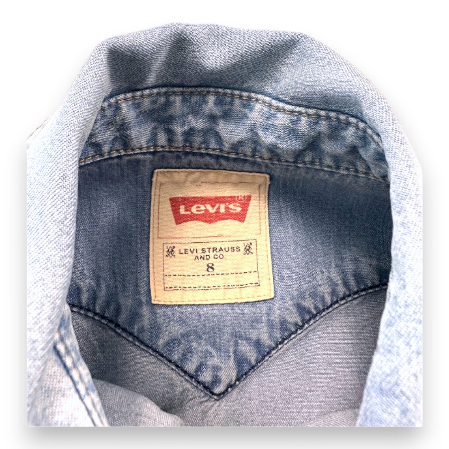 LEVI'S - Robe en jean bleue - 8 ans