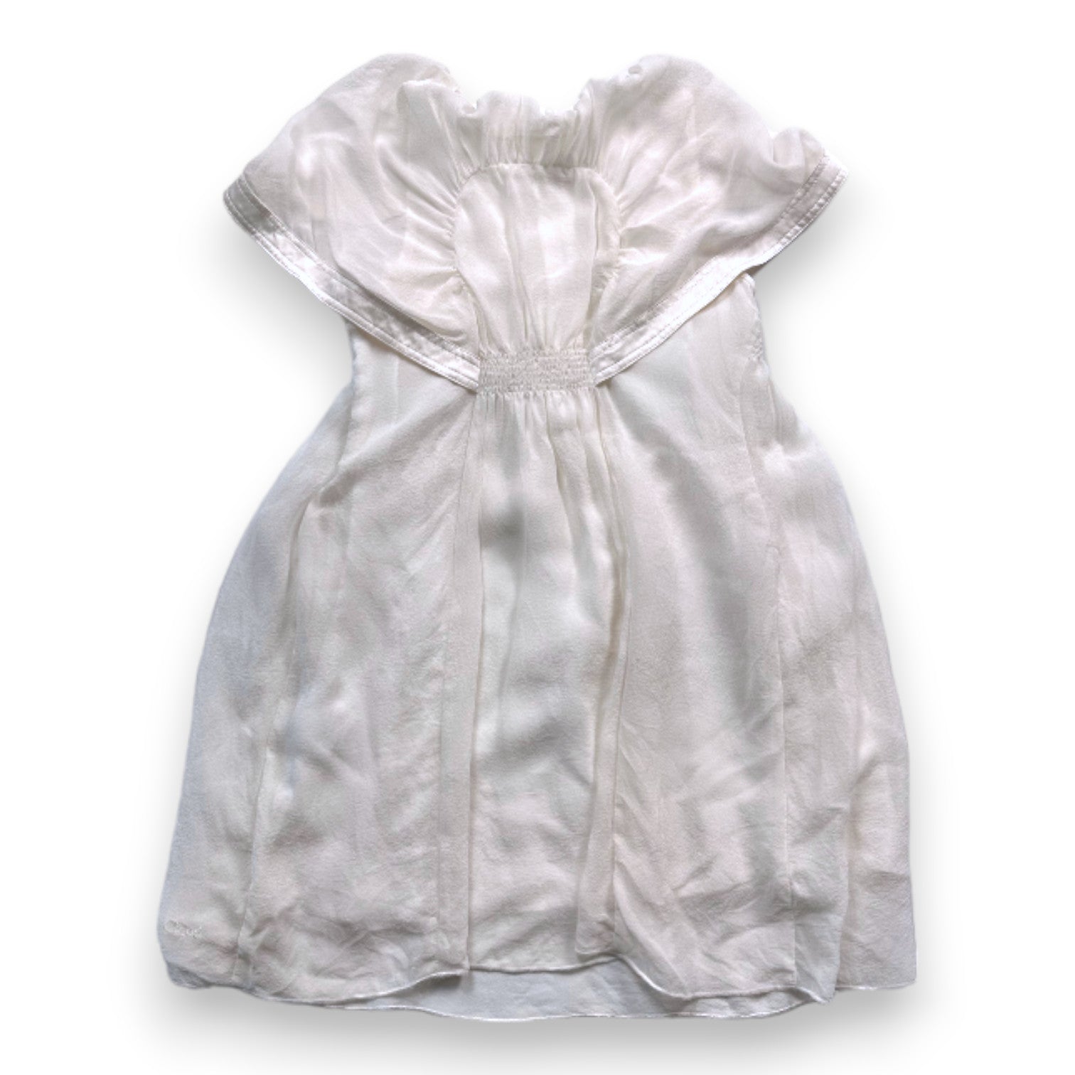 CHLOE - Robe blanche en soie - 6 ans