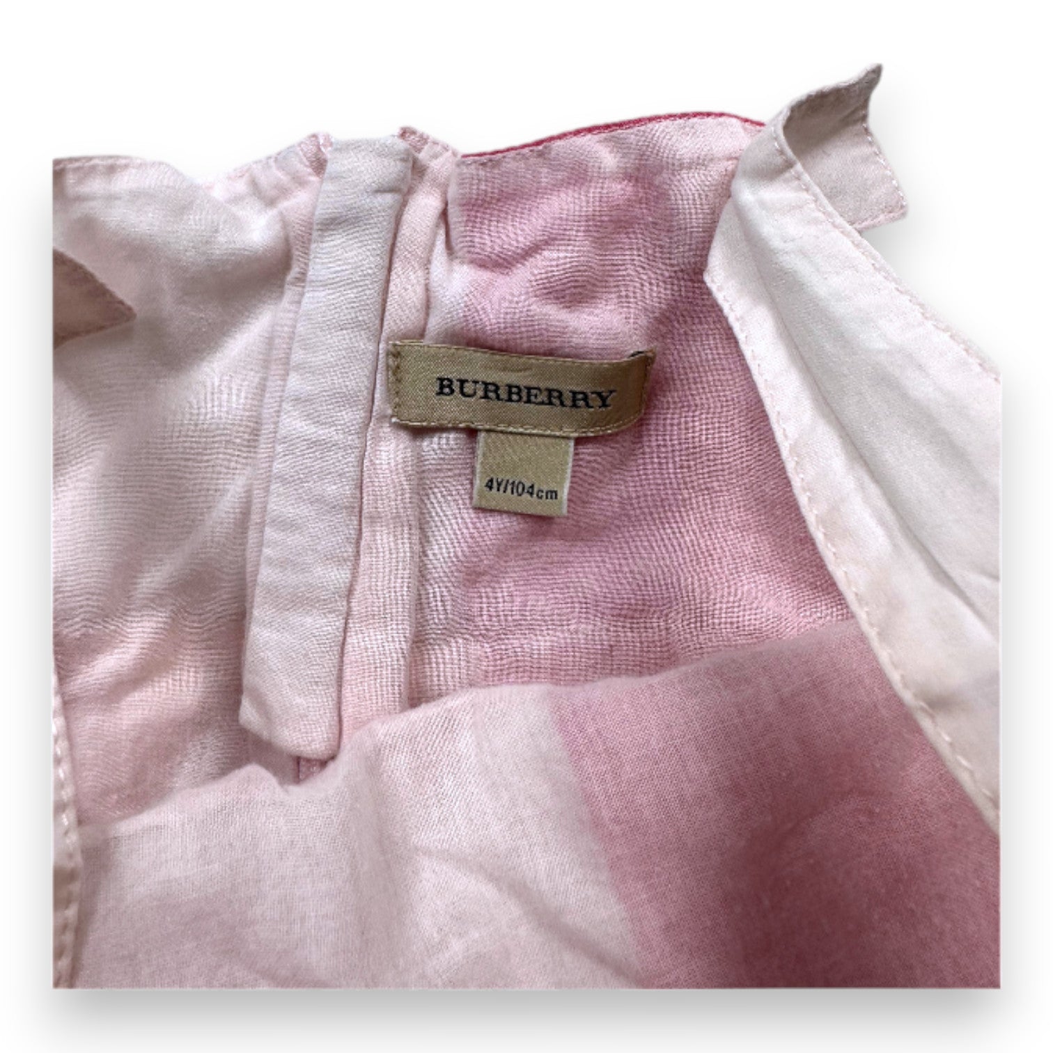 BURBERRY - Robe rose - 4 ans