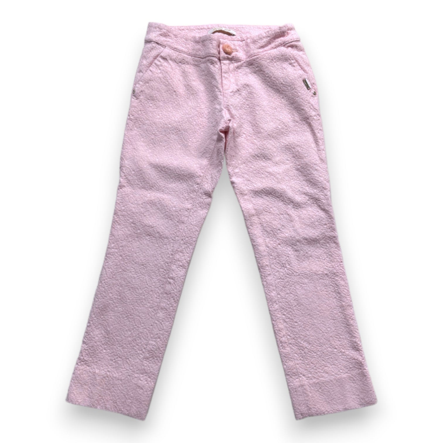 LIU-JO - Pantalon rose avec broderies - 8 ans