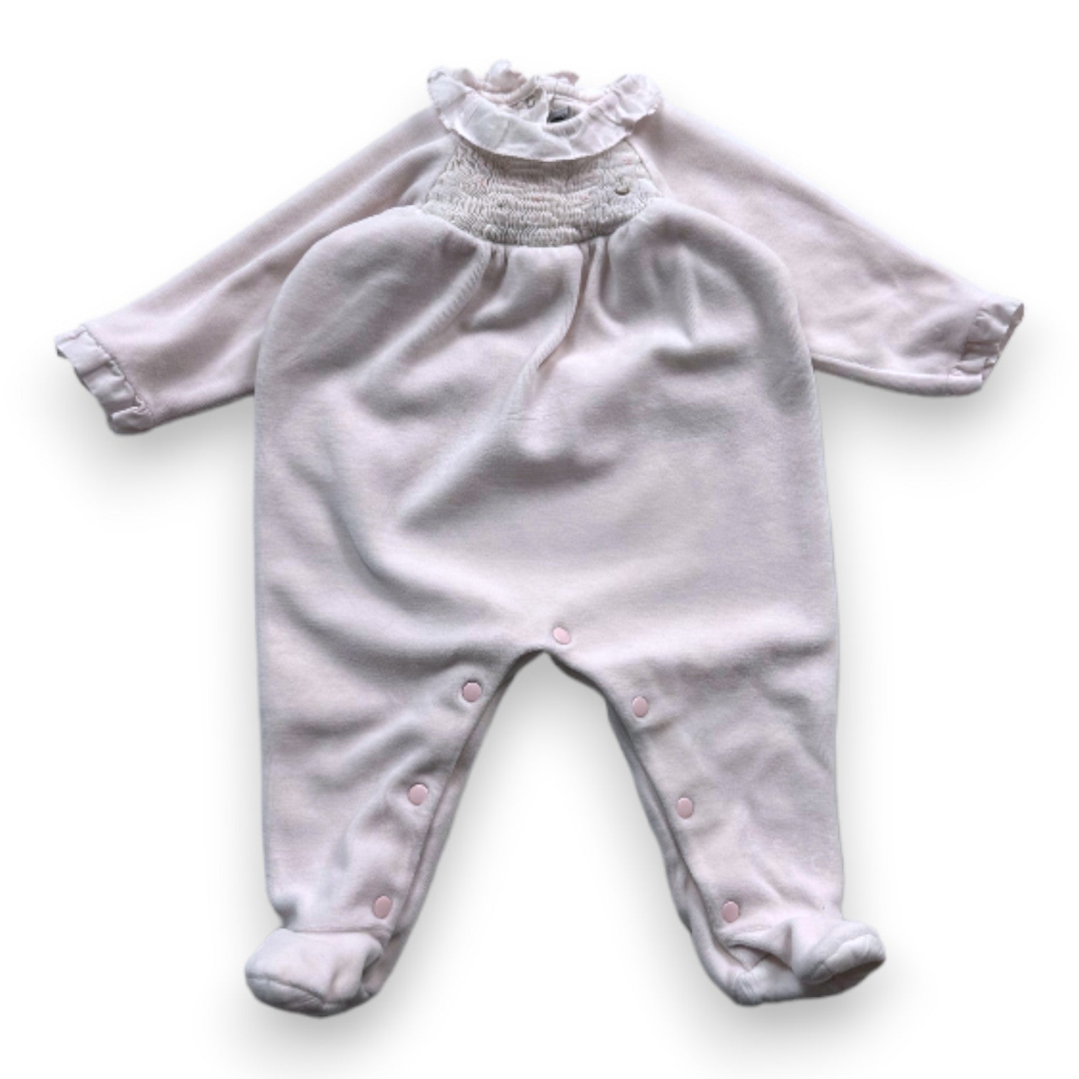 TARTINE & CHOCOLAT - Pyjama rose avec broderies - 6 mois