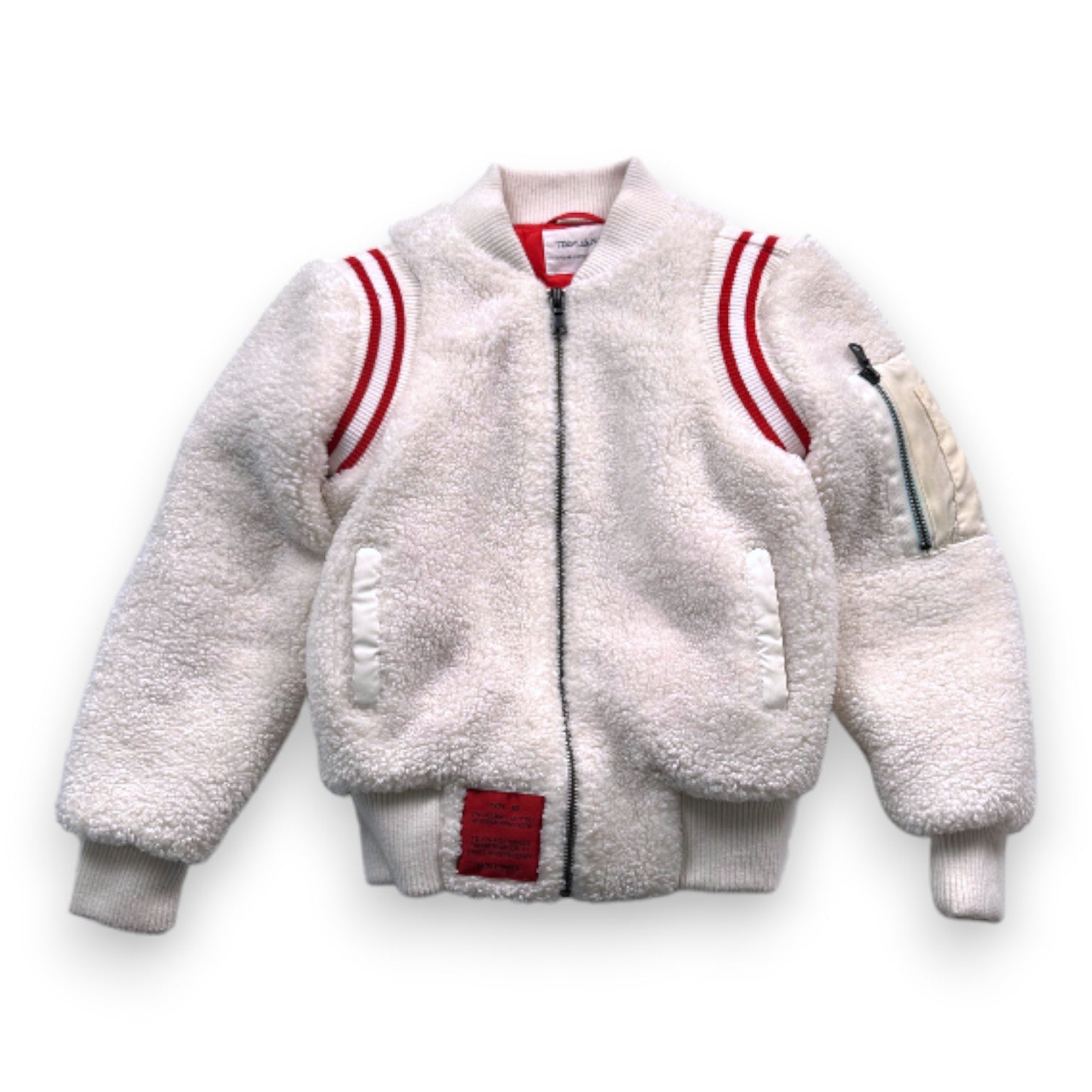 TEDDY SMITH - Manteau effet mouton blanc - 8 ans