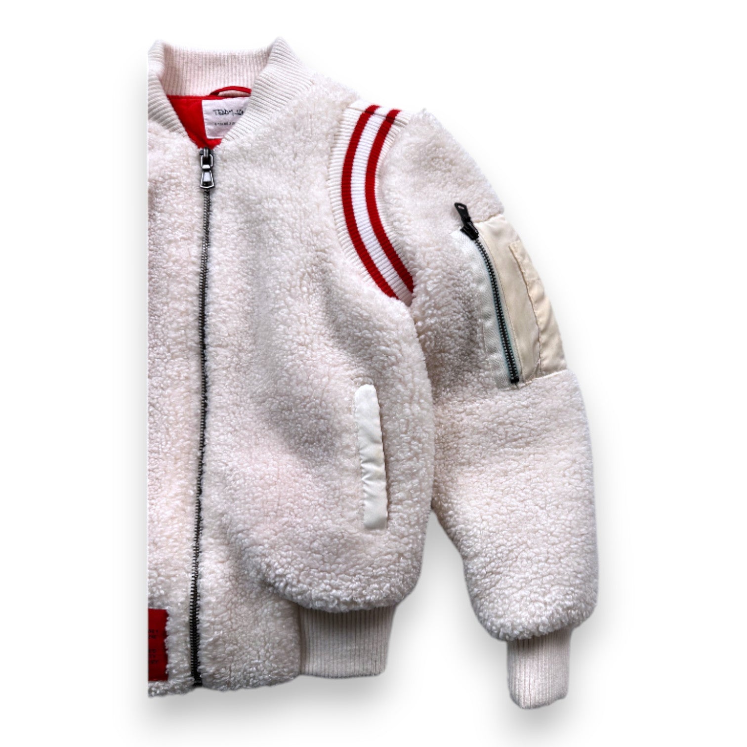 TEDDY SMITH - Manteau effet mouton blanc - 8 ans