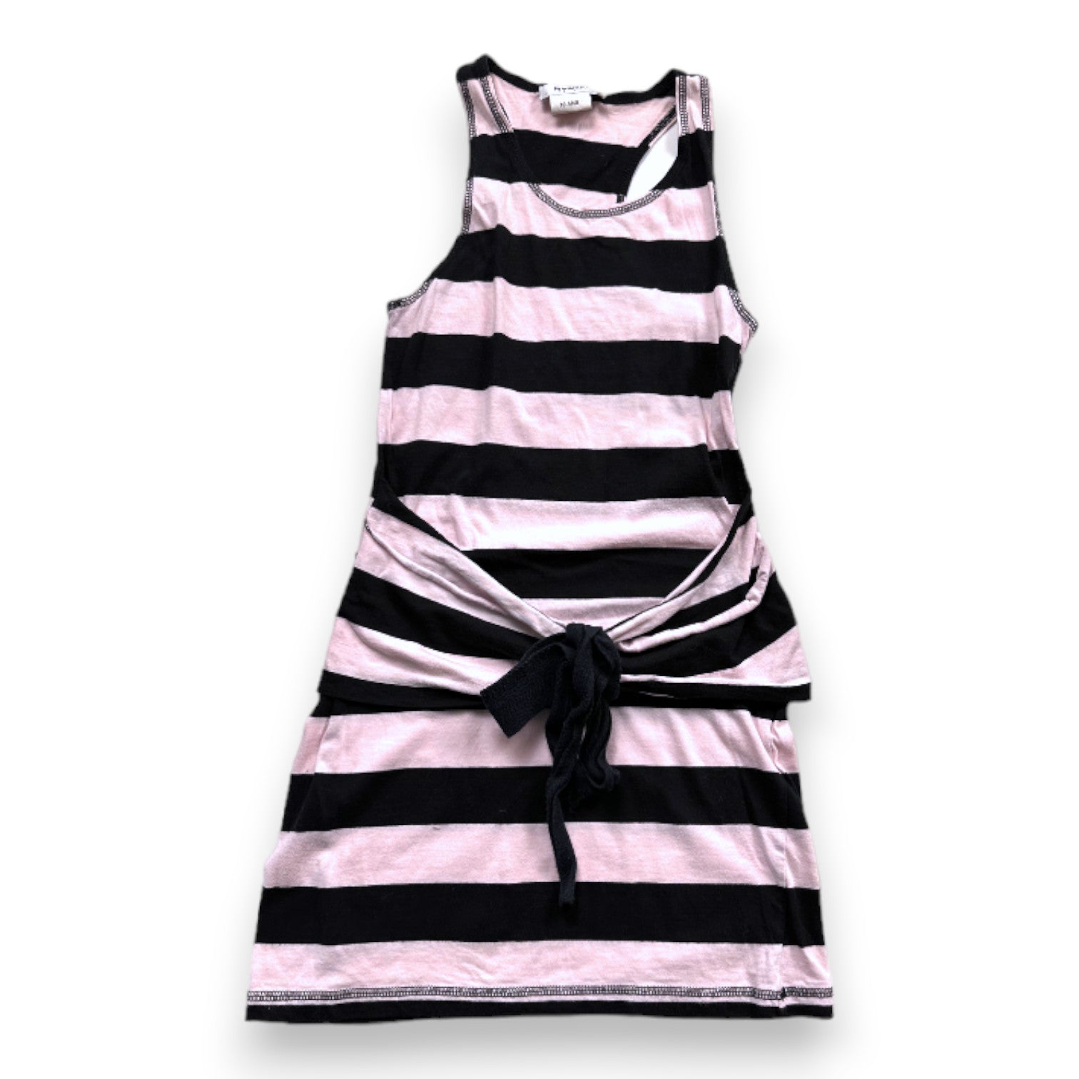 RYKIEL - Robe rose et noire à rayures - 10 ans