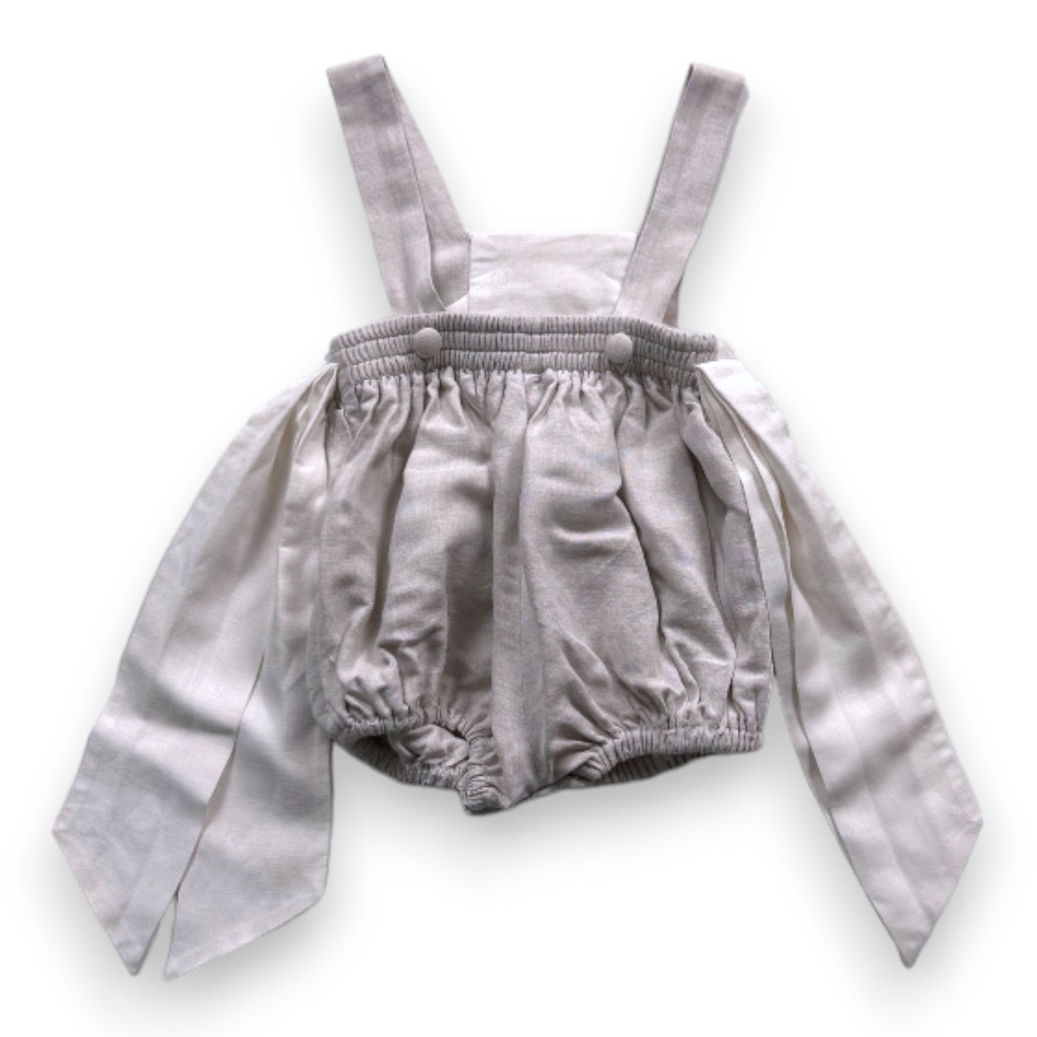 BABY DIOR - Salopette grise avec broderies - 3 mois