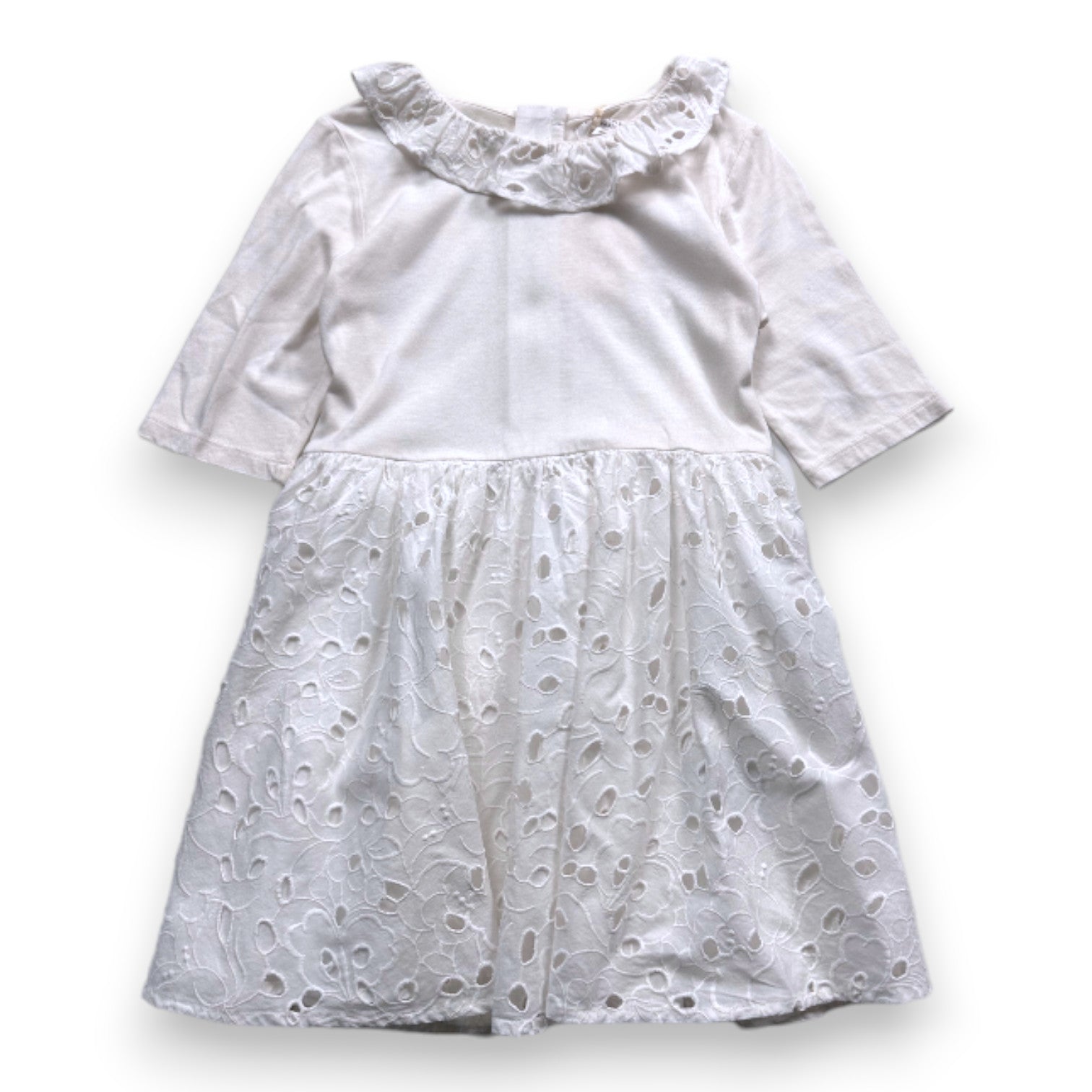 CHARABIA - Robe blanche à manches courtes - 6 ans