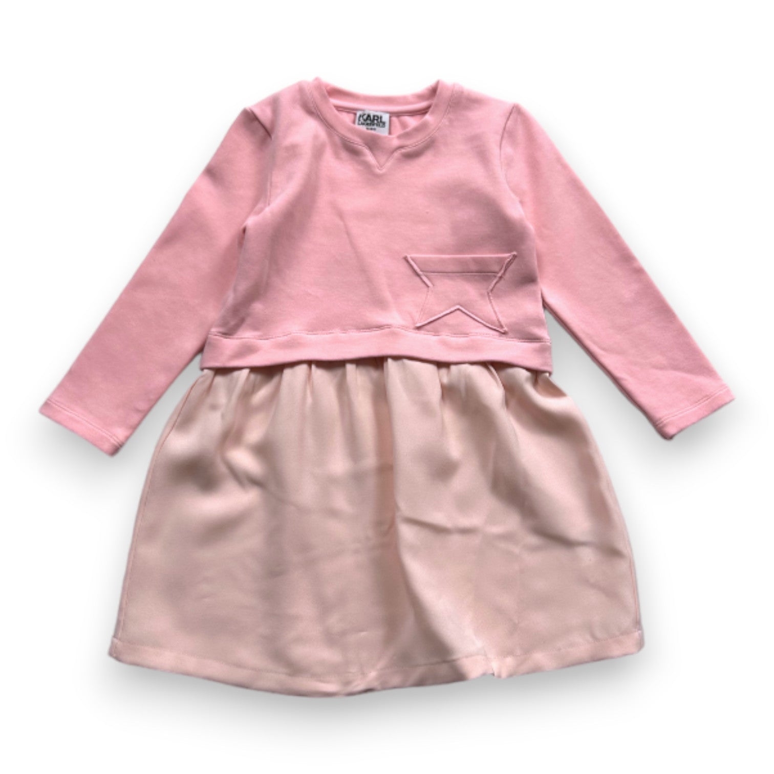 KARL LAGERFELD - Robe rose à manches longues - 3 ans