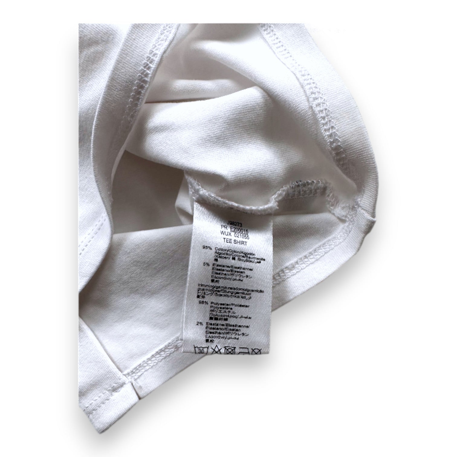 HUGO BOSS - T-shirt blanc avec imprimé - 6 mois