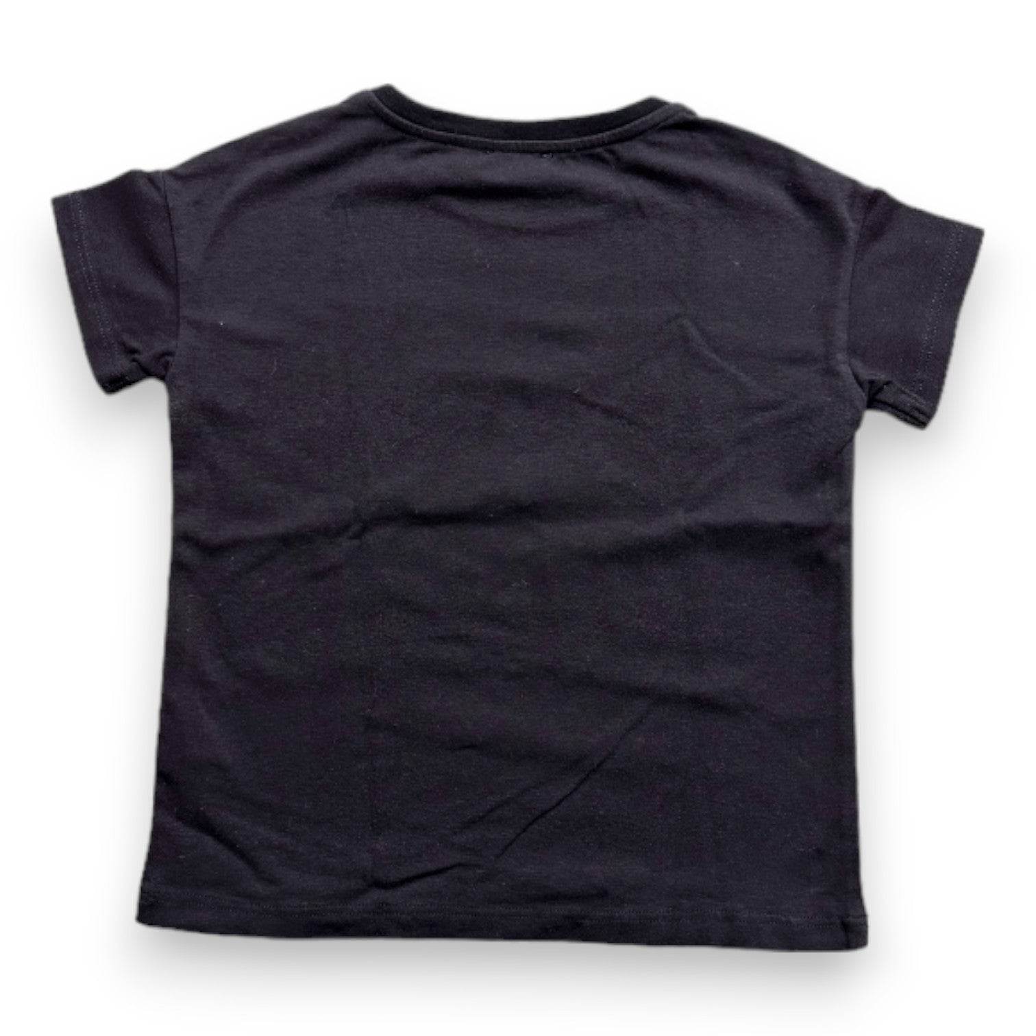 KENZO - T-shirt noir à manches courtes avec imprimé - 6 ans