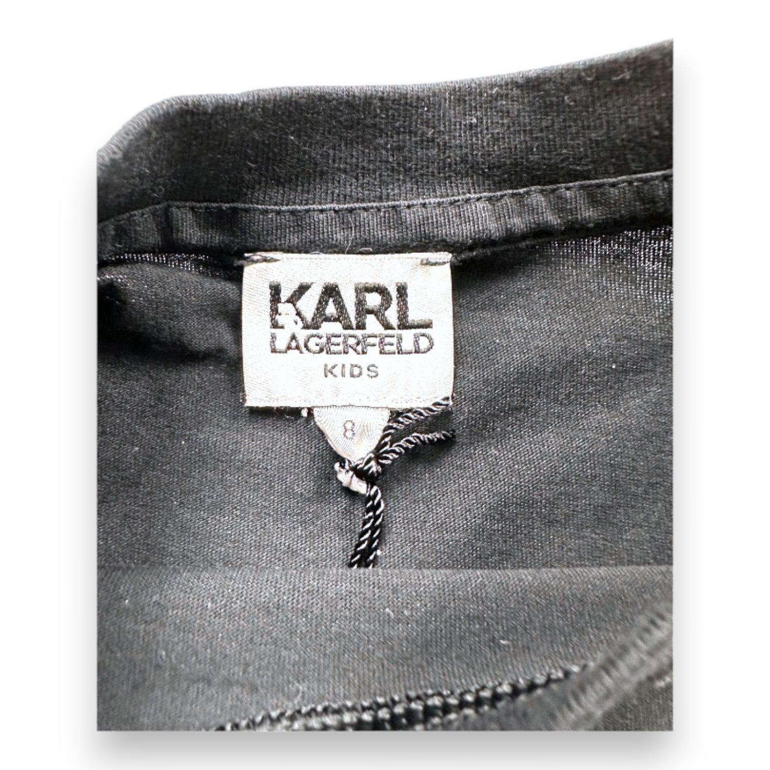 KARL LAGERFELD - Robe longue noire neuve - 8 ans