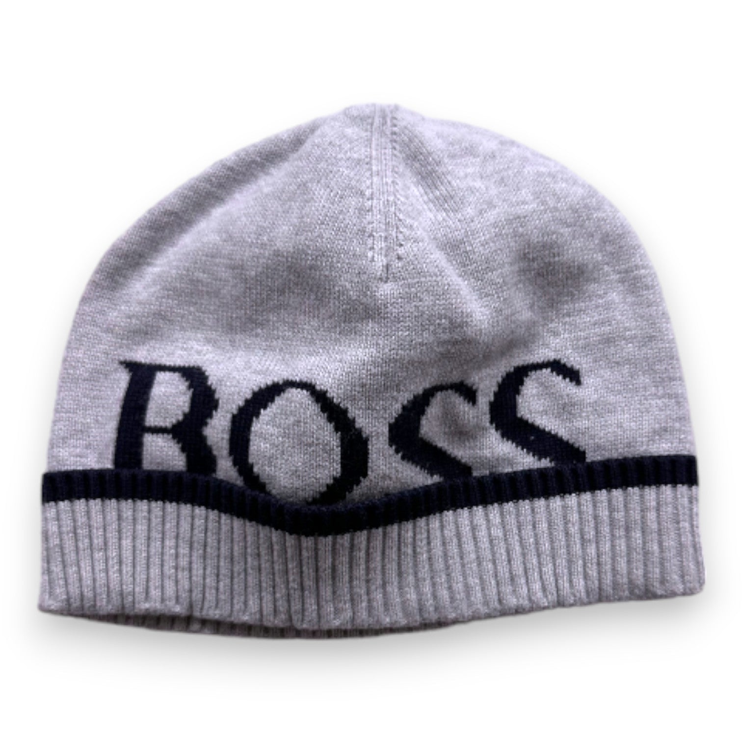 HUGO BOSS - Bonnet gris "Boss" - 2 ans