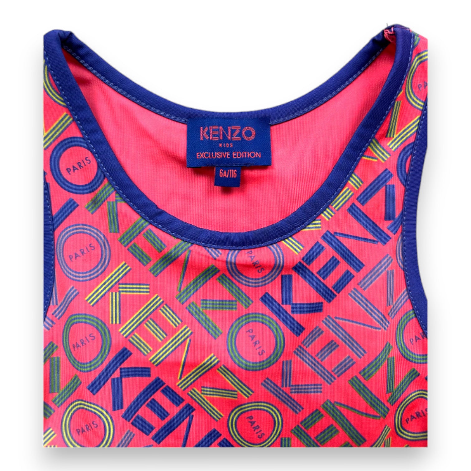 KENZO - Débardeur rose et bleu - 6 ans