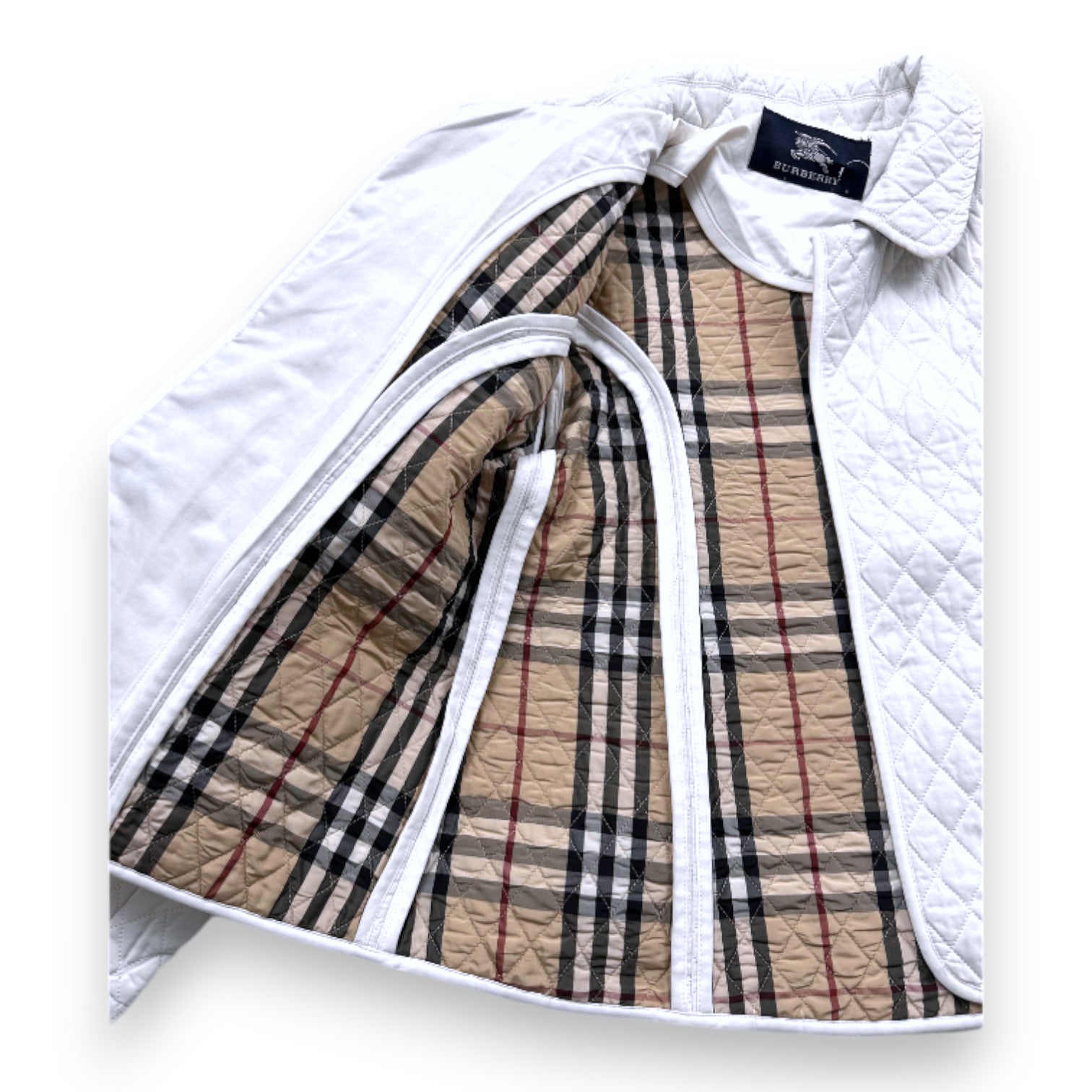 BURBERRY - Veste blanche matelassée - 4 ans