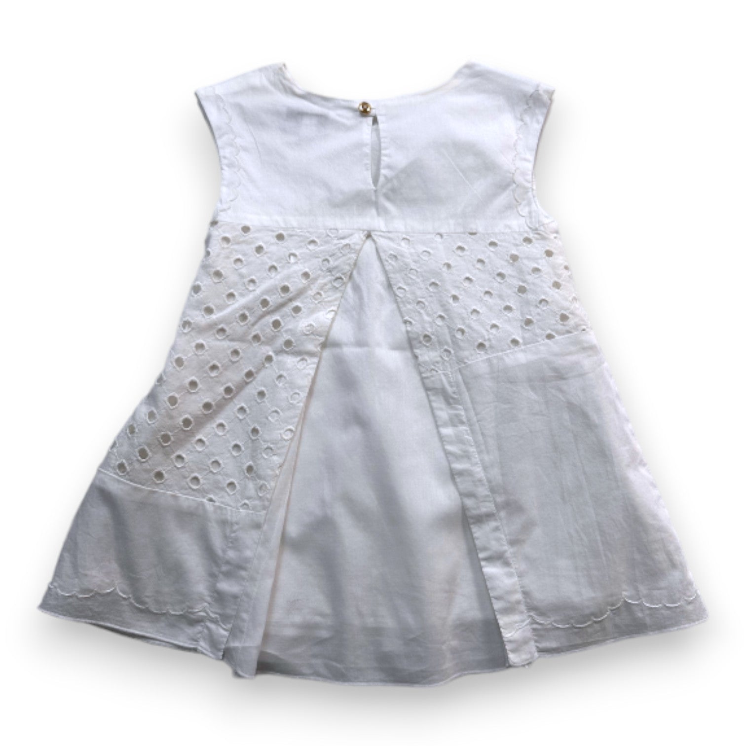 MARC JACOBS - Robe blanche avec détails - 12 mois