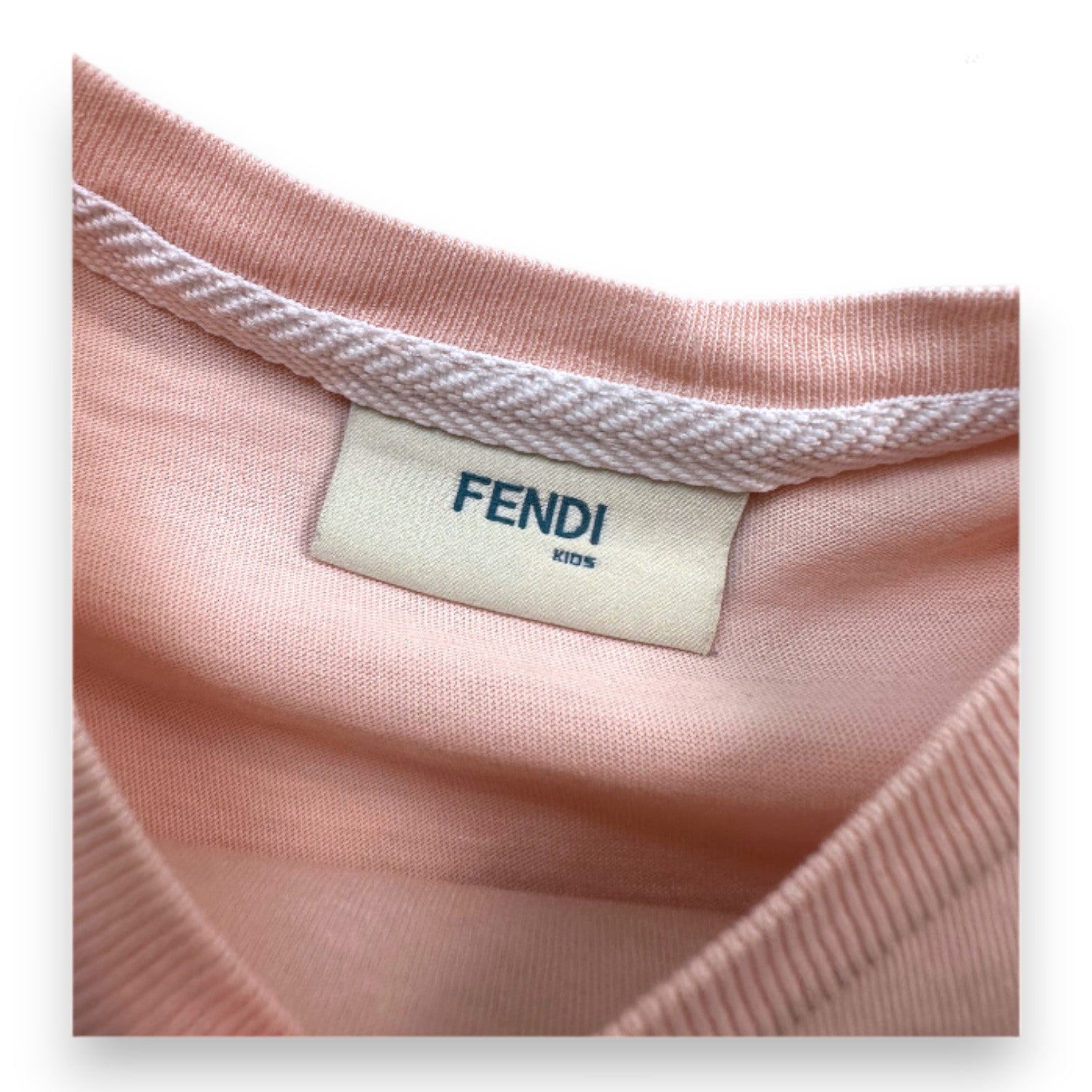 FENDI - T-shirt rose avec imprimé - 8 ans