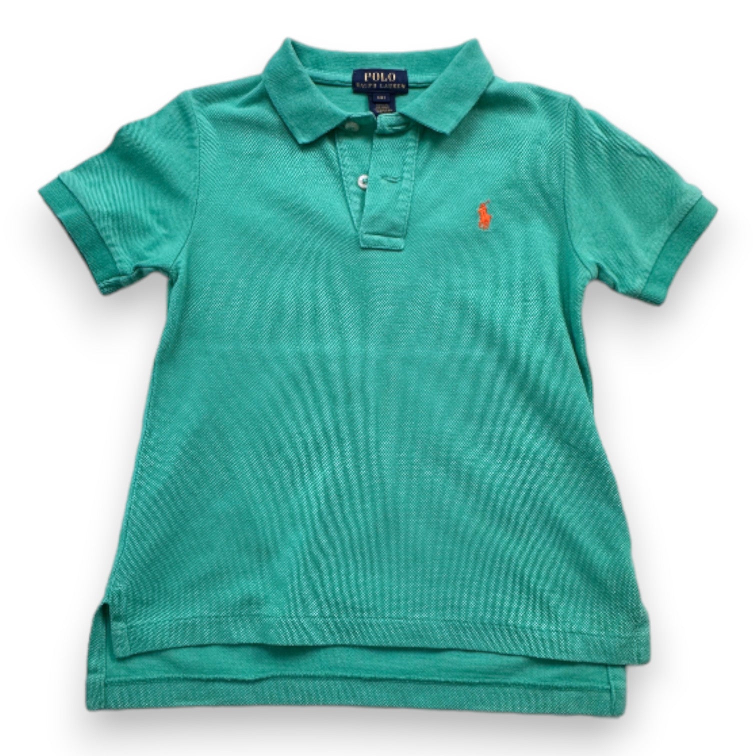 RALPH LAUREN - Polo vert à manches courtes - 4 ans