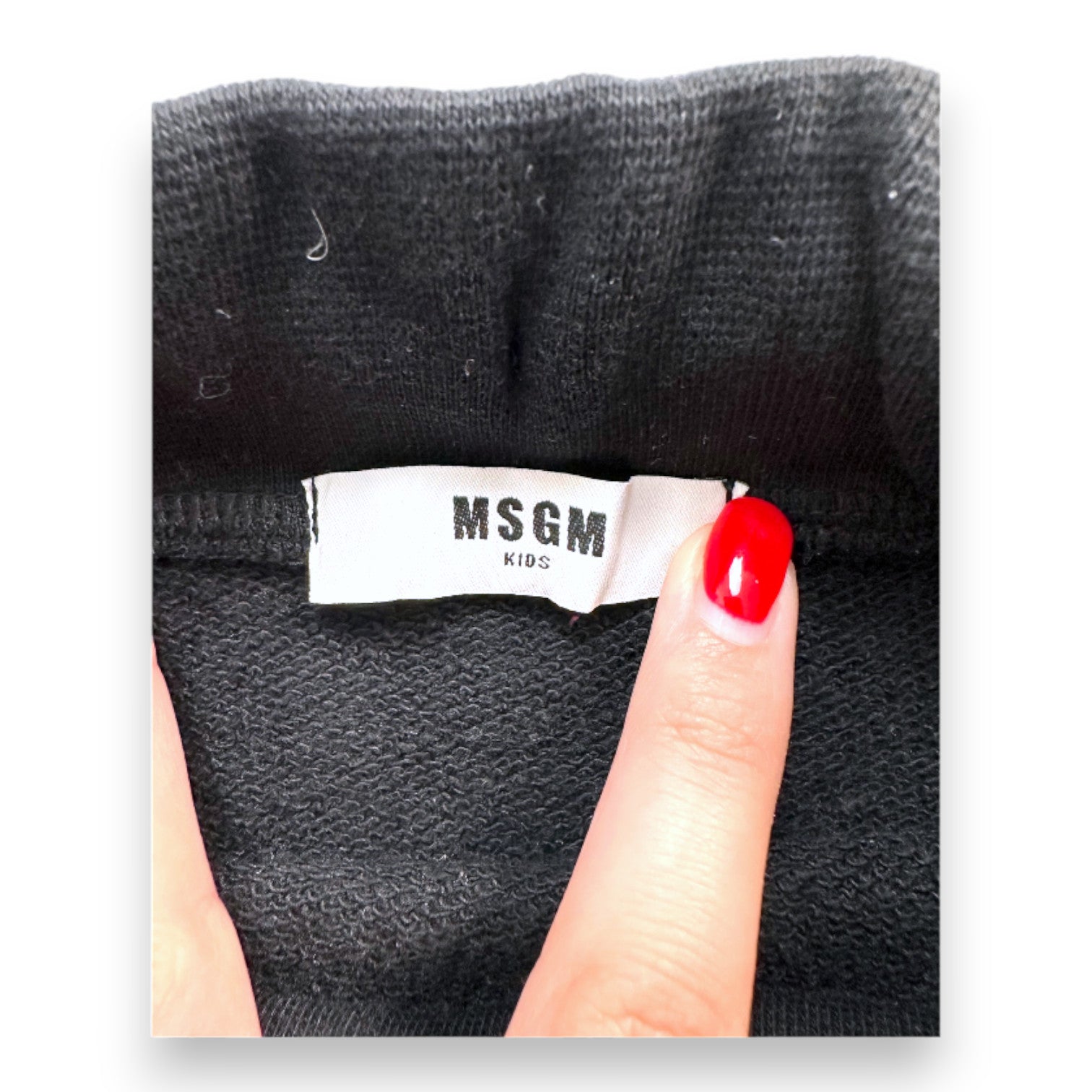 MSGM - Jupe noire avos imprimés - 4 ans