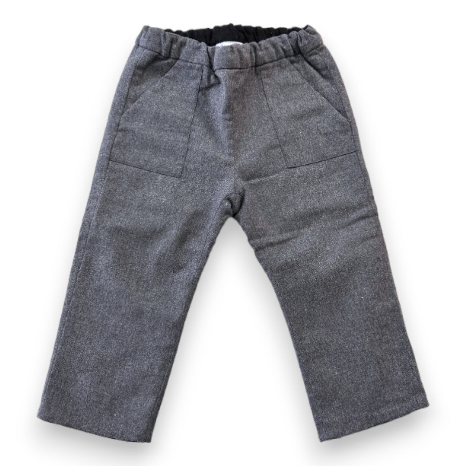 BONPOINT - Pantalon gris en laine - 2 ans