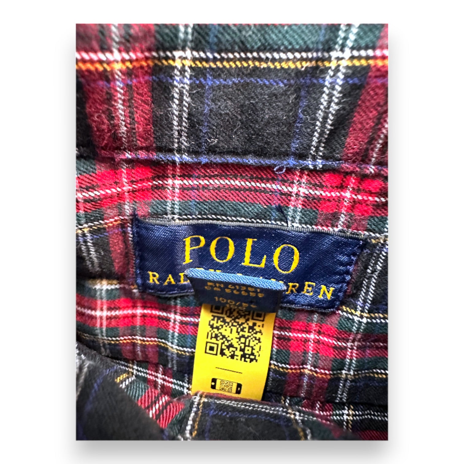 RALPH LAUREN - Chemise à manches longues à carreaux - 3 ans