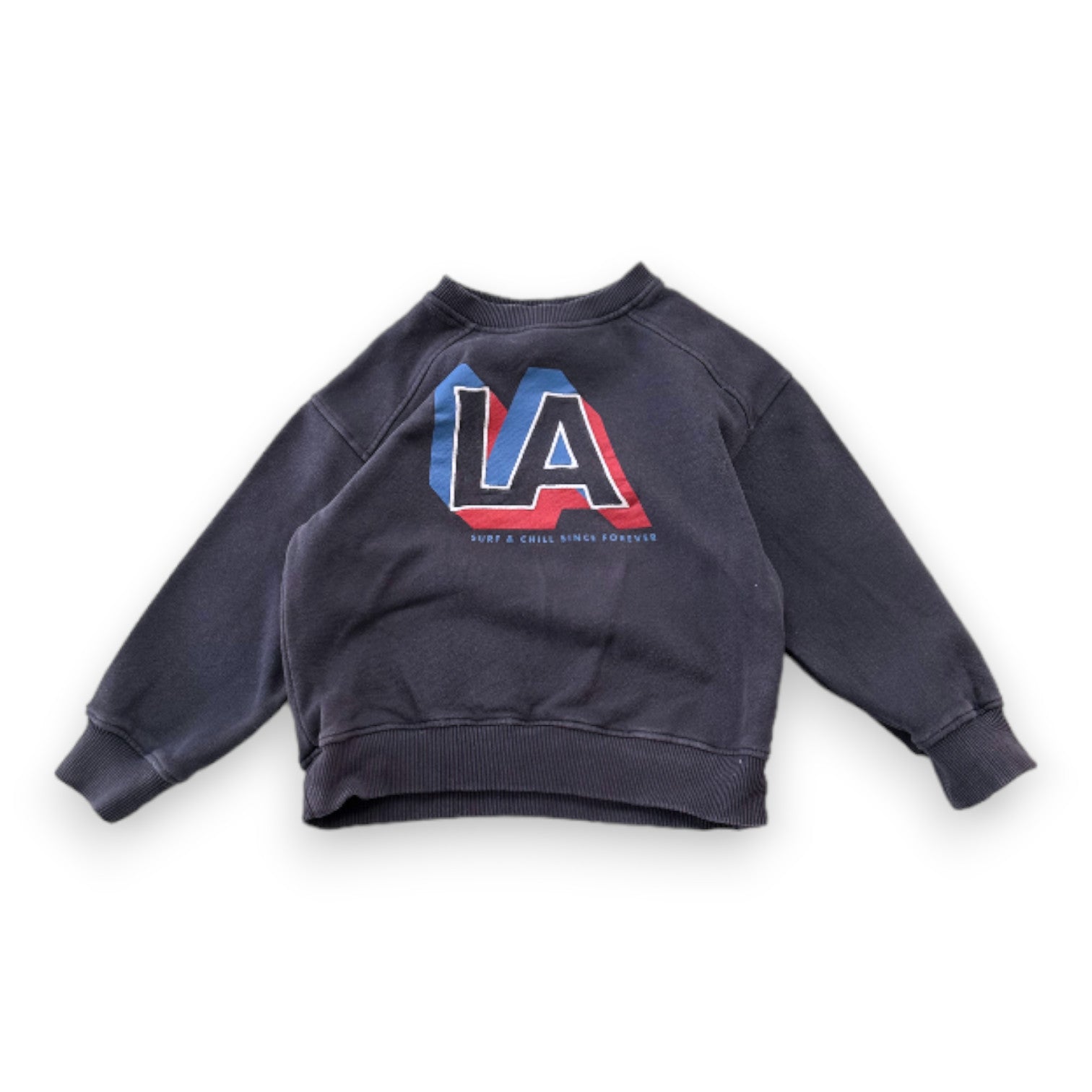 HUNDRED PIECES - Sweat noir "LA" - 4 ans