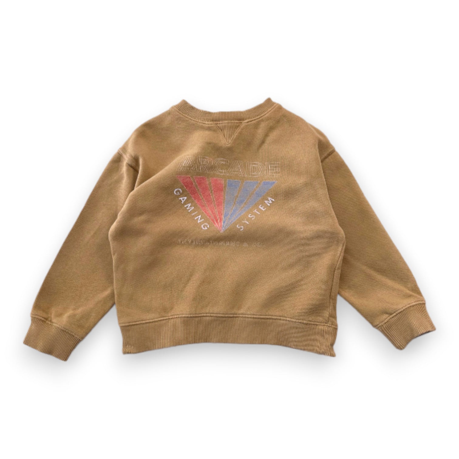 HUNDRED PIECES - Sweat marron avec imprimé - 4 ans