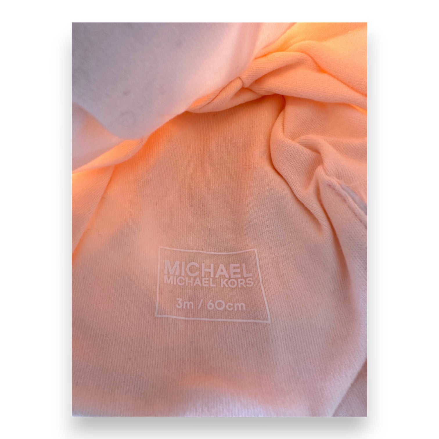 MICHAEL KORS - Bonnet rose avec imprimé "MK3" - 3 mois