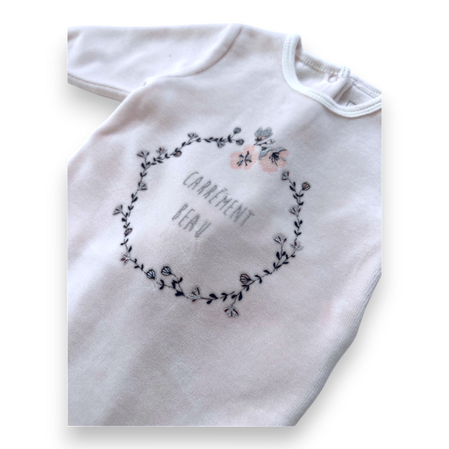 CARREMENT BEAU - Pyjama rose avec imprimé - 1 mois