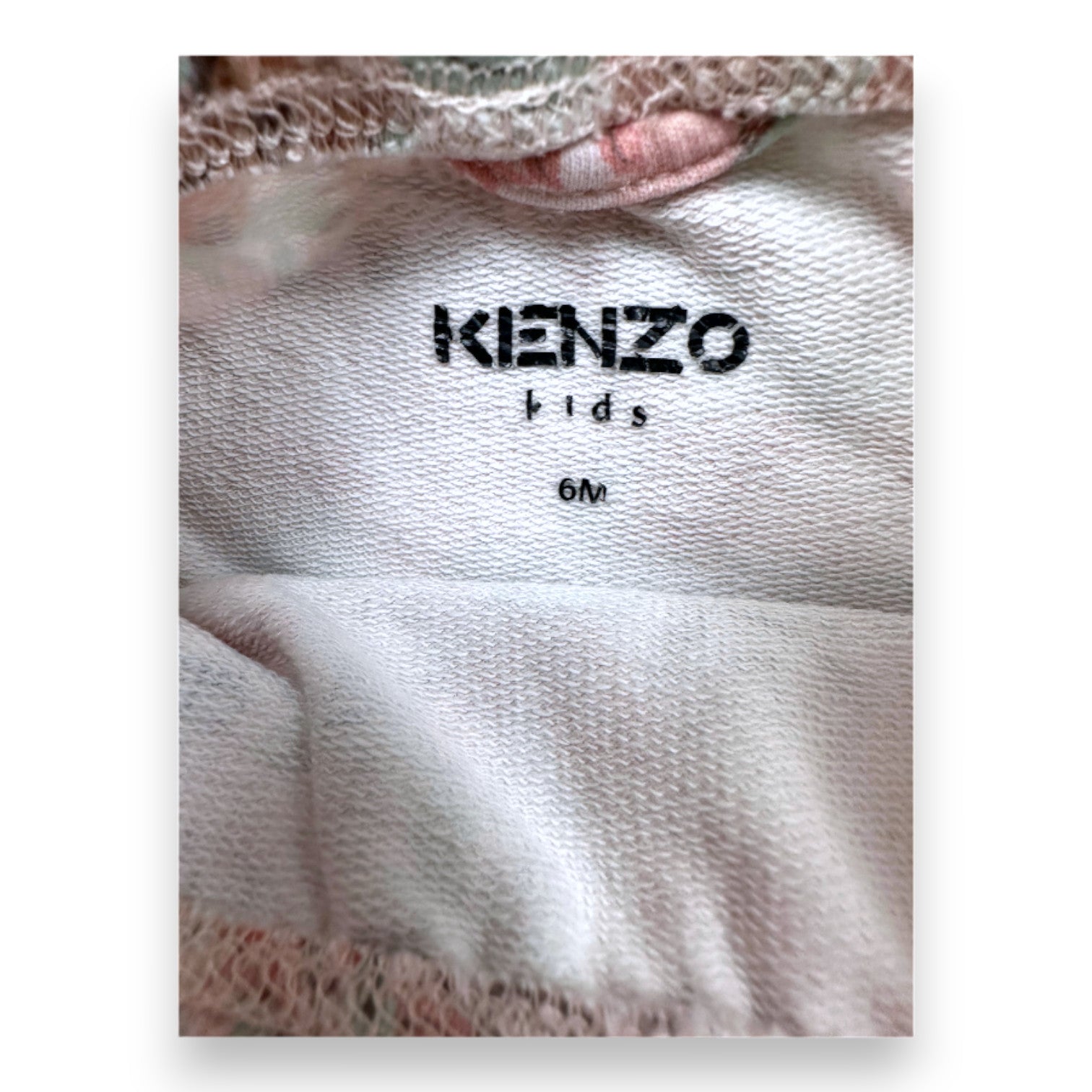 KENZO - Legging rose avec animaux imprimés - 6 mois