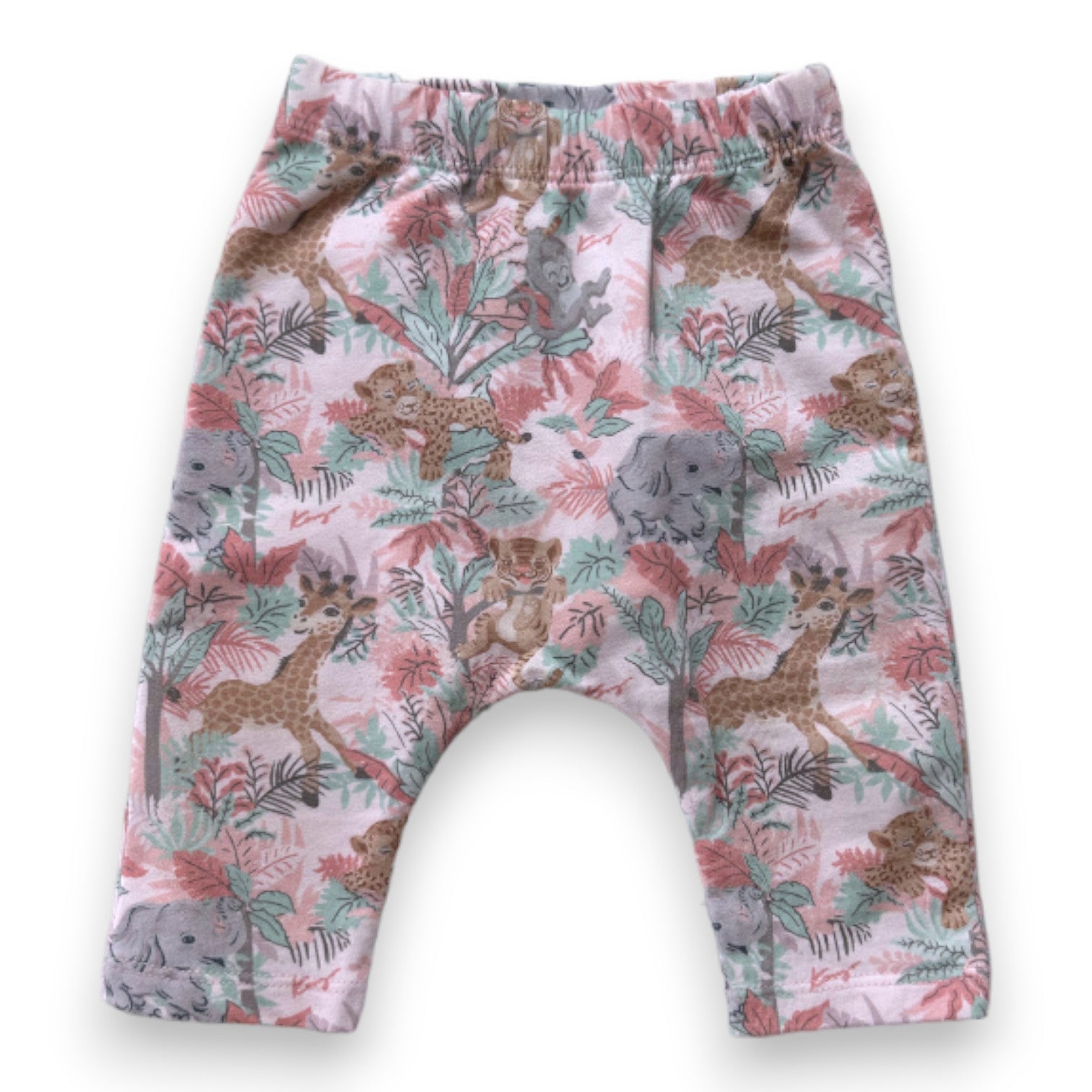 KENZO - Legging rose avec animaux imprimés - 3 mois