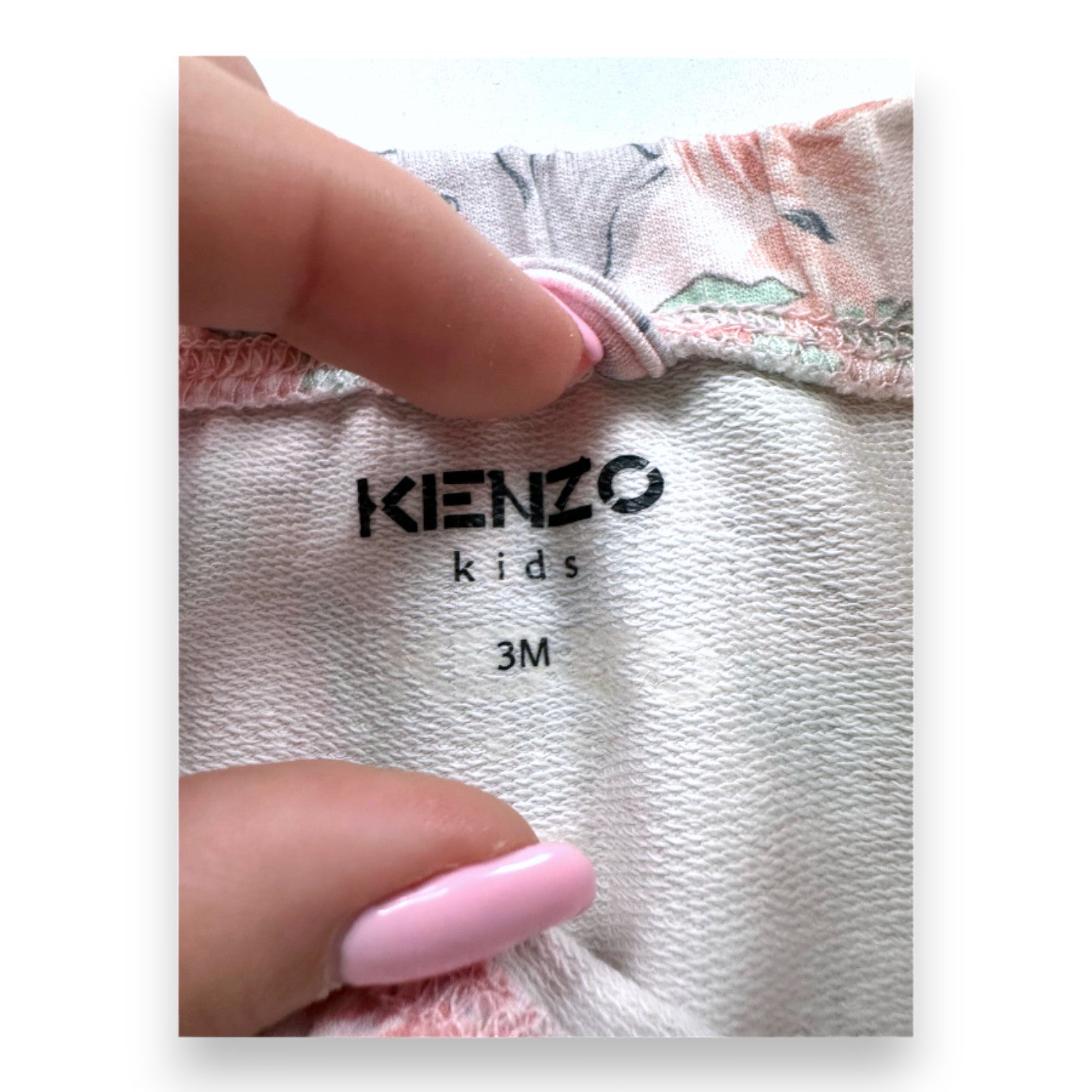 KENZO - Legging rose avec animaux imprimés - 3 mois