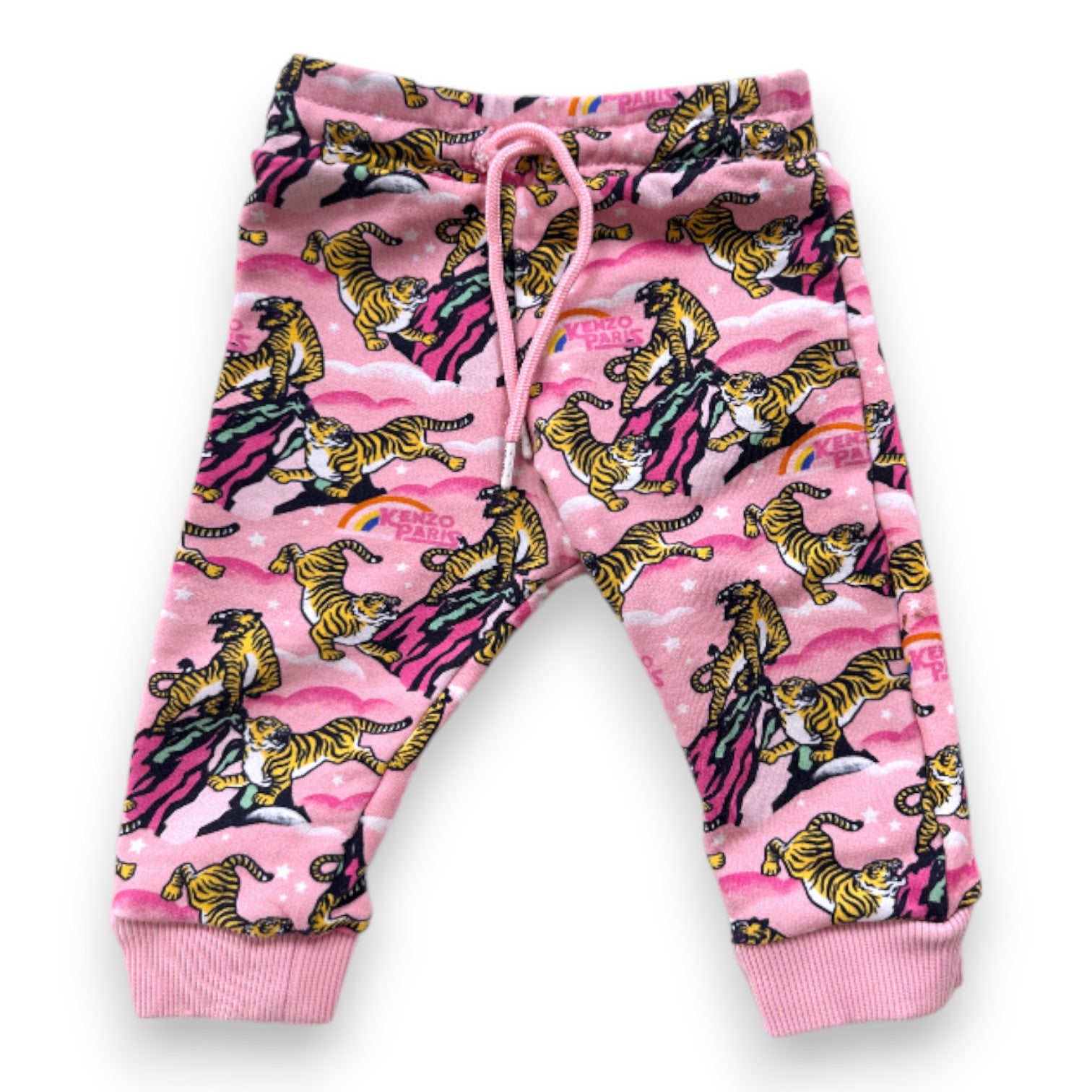 KENZO - Jogging rose avce tigres imprimés - 12 mois