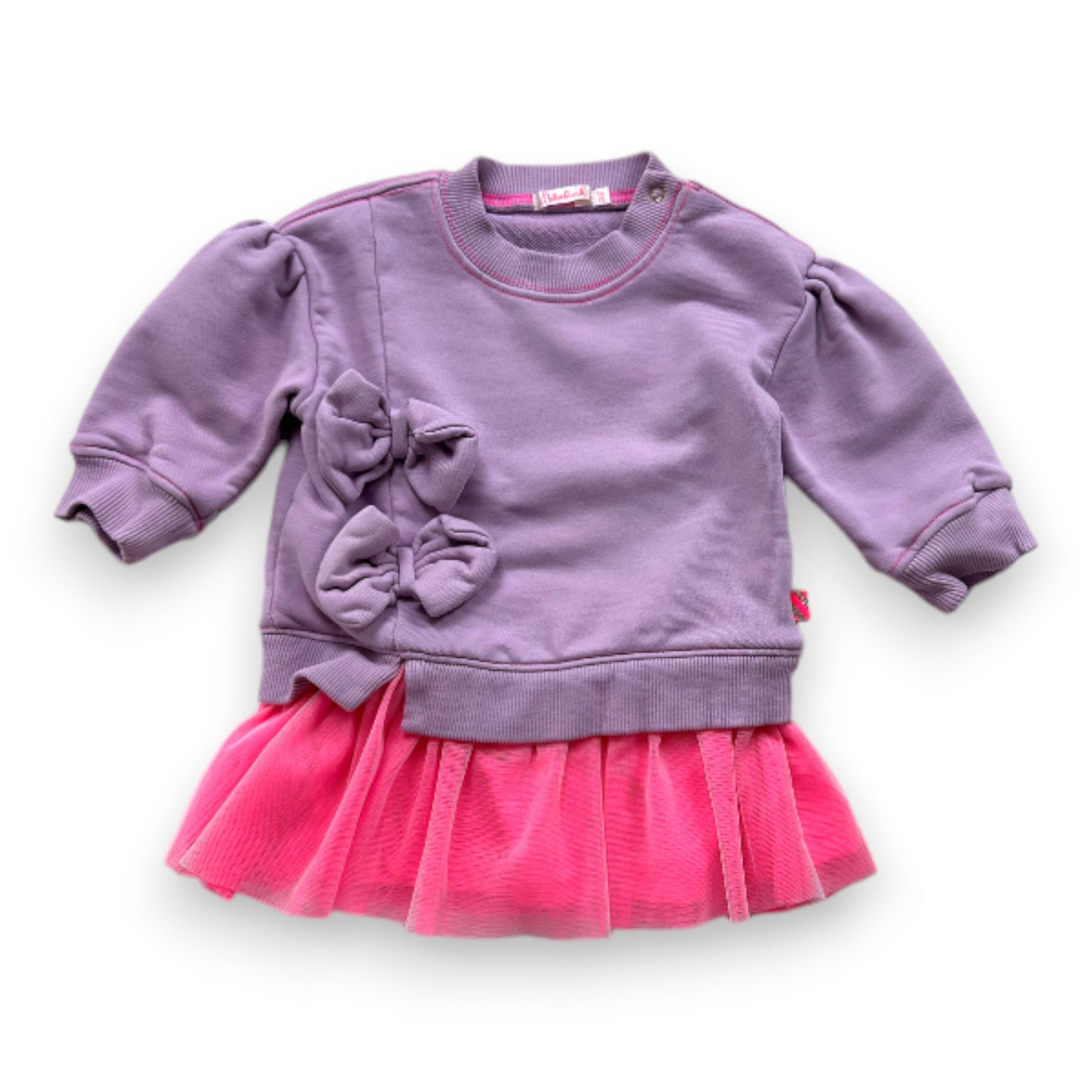 BILLIEBLUSH - Sweat violet et rose - 9 mois