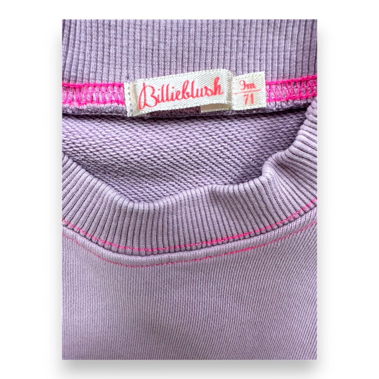 BILLIEBLUSH - Sweat violet et rose - 9 mois