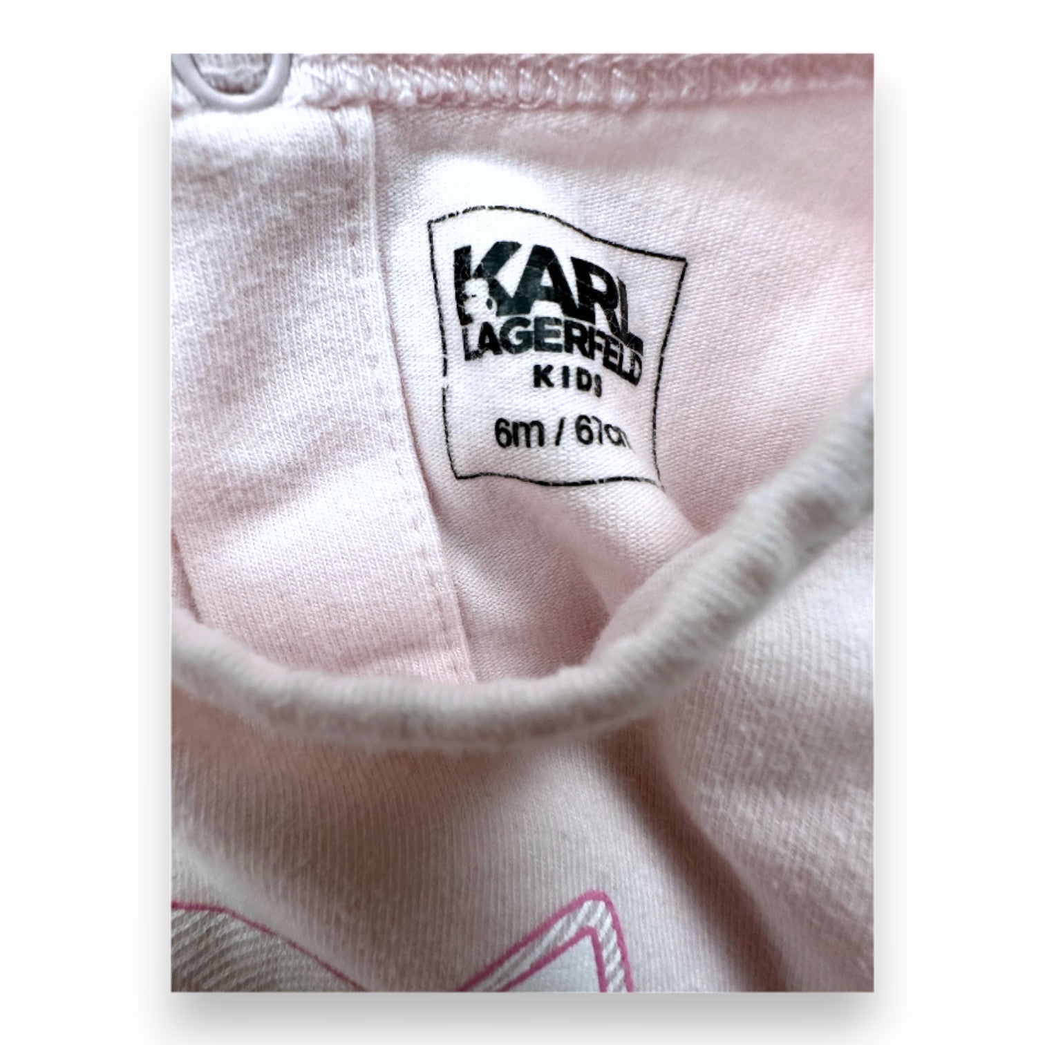 KARL LAGERFELD - Pyjama rose avec imprimé - 6 mois