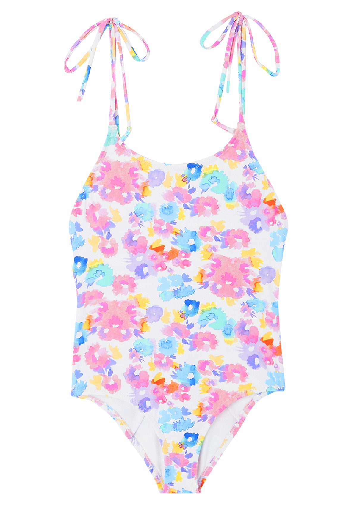 LISON PARIS - Maillot de bain une pièce blanc à fleurs neuf - 12 ans