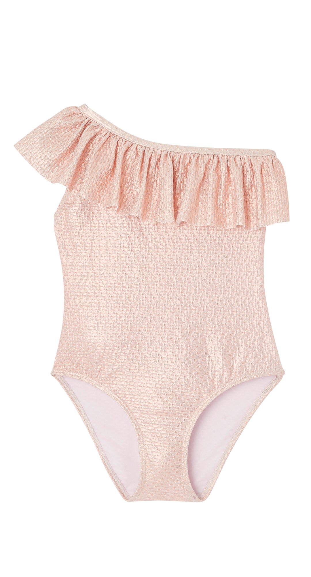 LISON PARIS - Maillot de bain une pièce rose irisé neuf - 10 ans