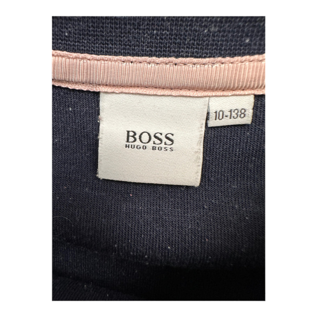 HUGO BOSS - Sweat à manches longues bleu et rose - 10 ans