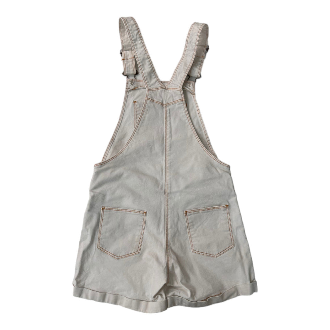 CYRILLUS - Combi-short blanche en jean - 10 ans