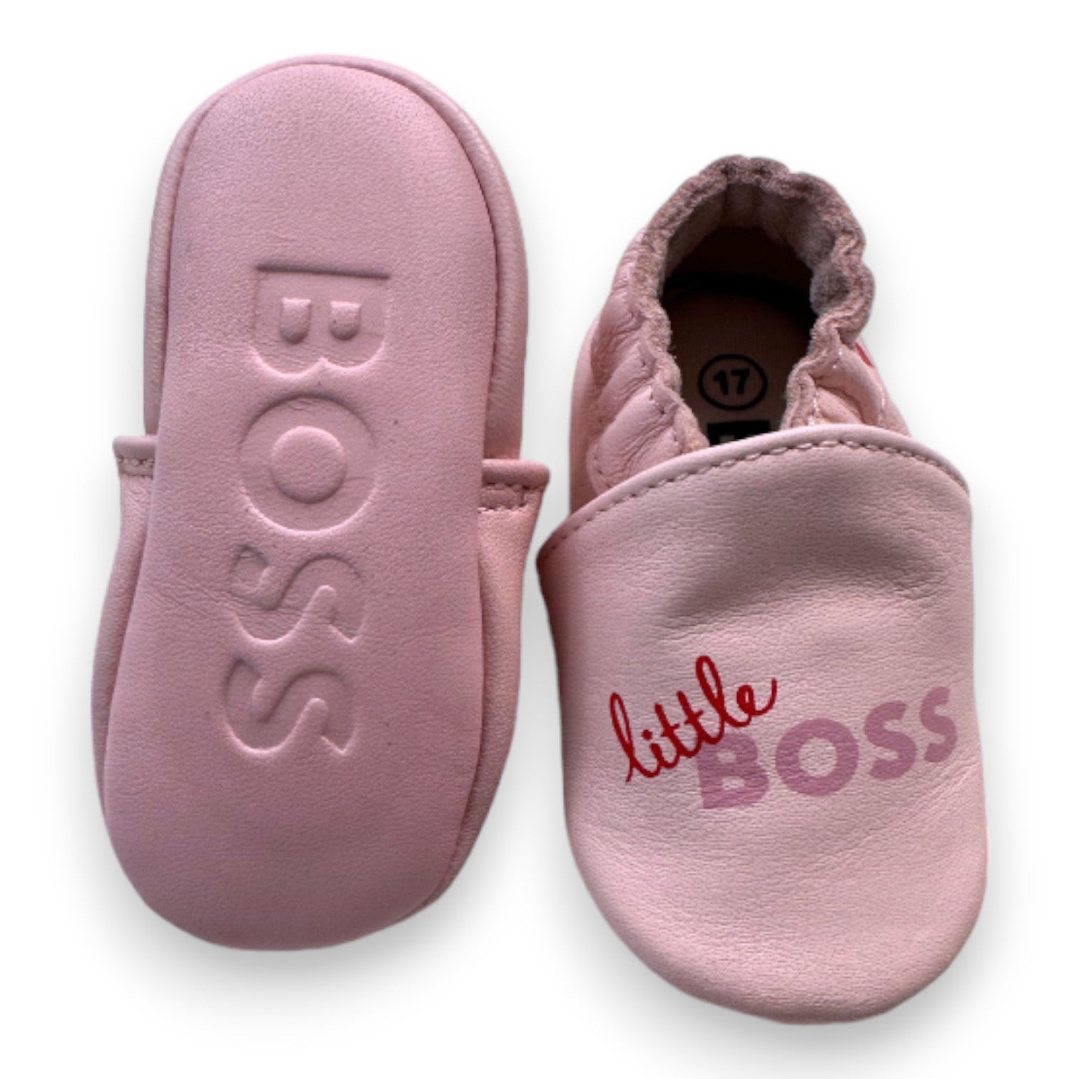 HUGO BOSS - Chaussons roses "Little Boss" - 17